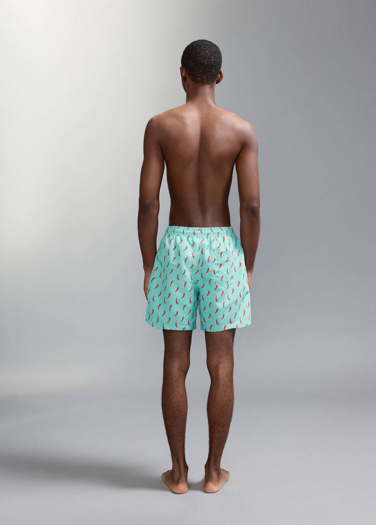 Printed swimming trunks — Green