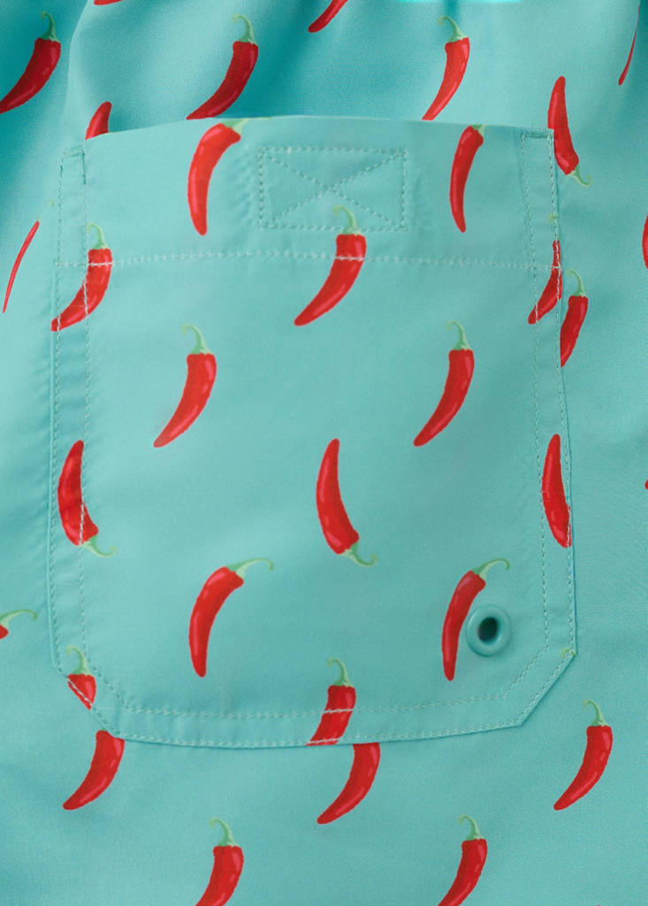 Printed swimming trunks — Green