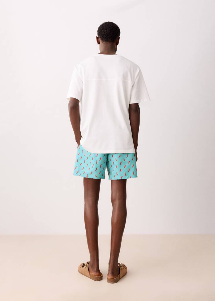 Printed swimming trunks — Green
