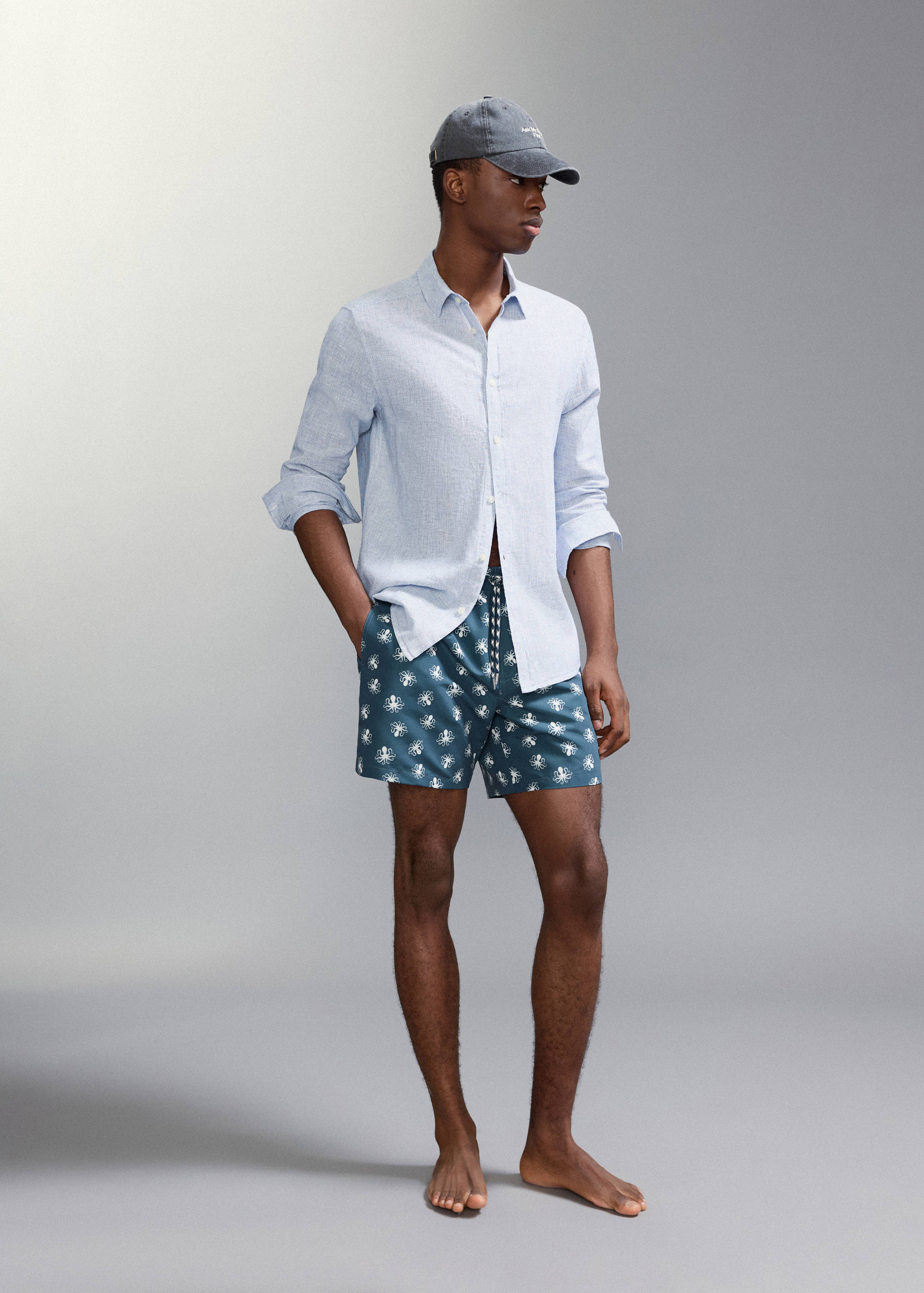 Bañador estampado pulpos - Plano general