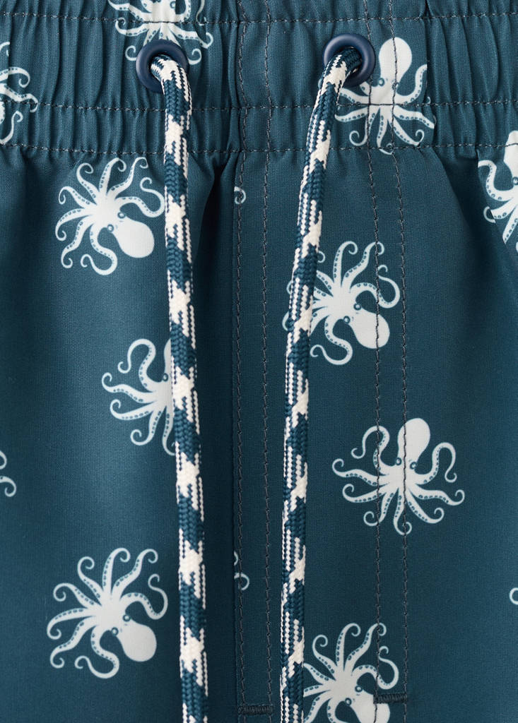 Octopus print swimsuit — Blue