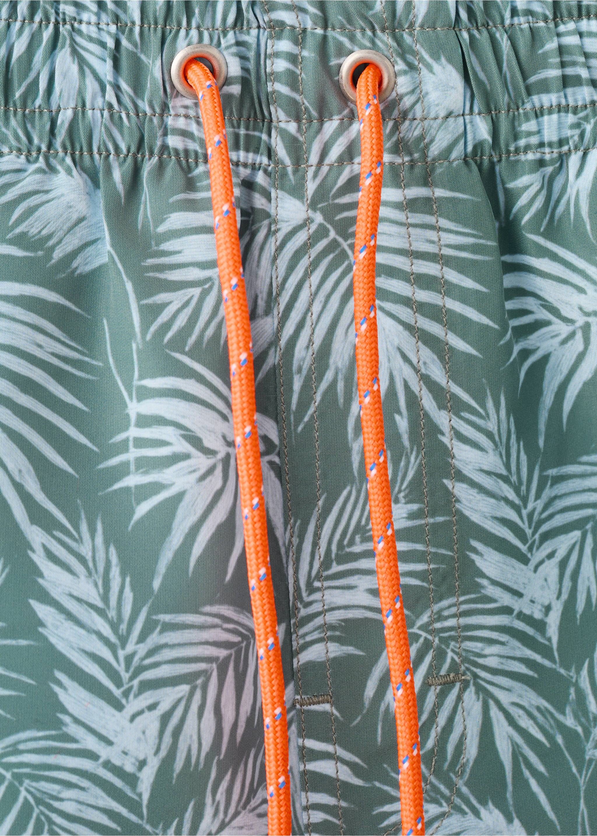 Купальник с принтованными пальмами - Деталь изделия 8, Хаки. Ref: 27015996-00.