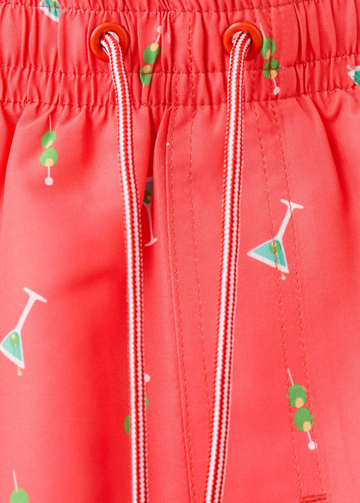 Printed swimming trunks — Khaki
