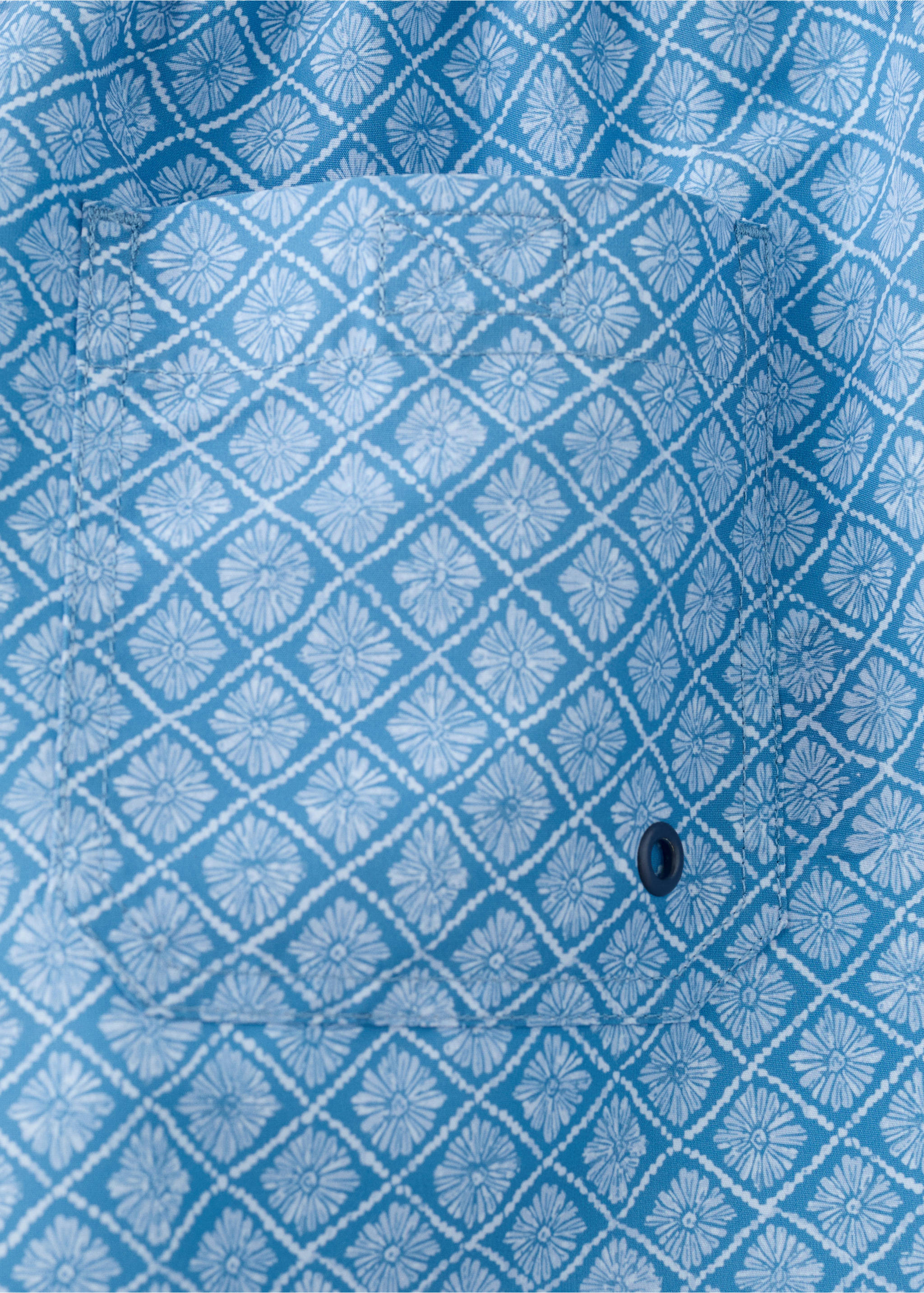 Floral print swimsuit - Details of the article 8, Blue. Ref: 27015999-00.