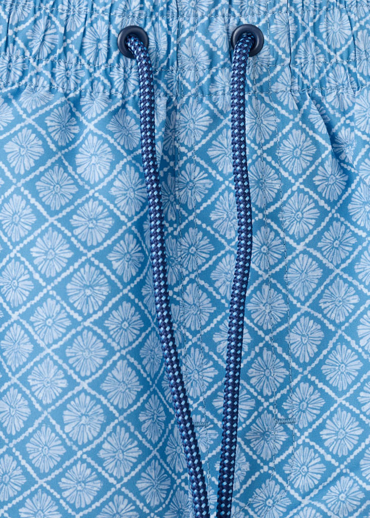 Floral print swimsuit — Blue