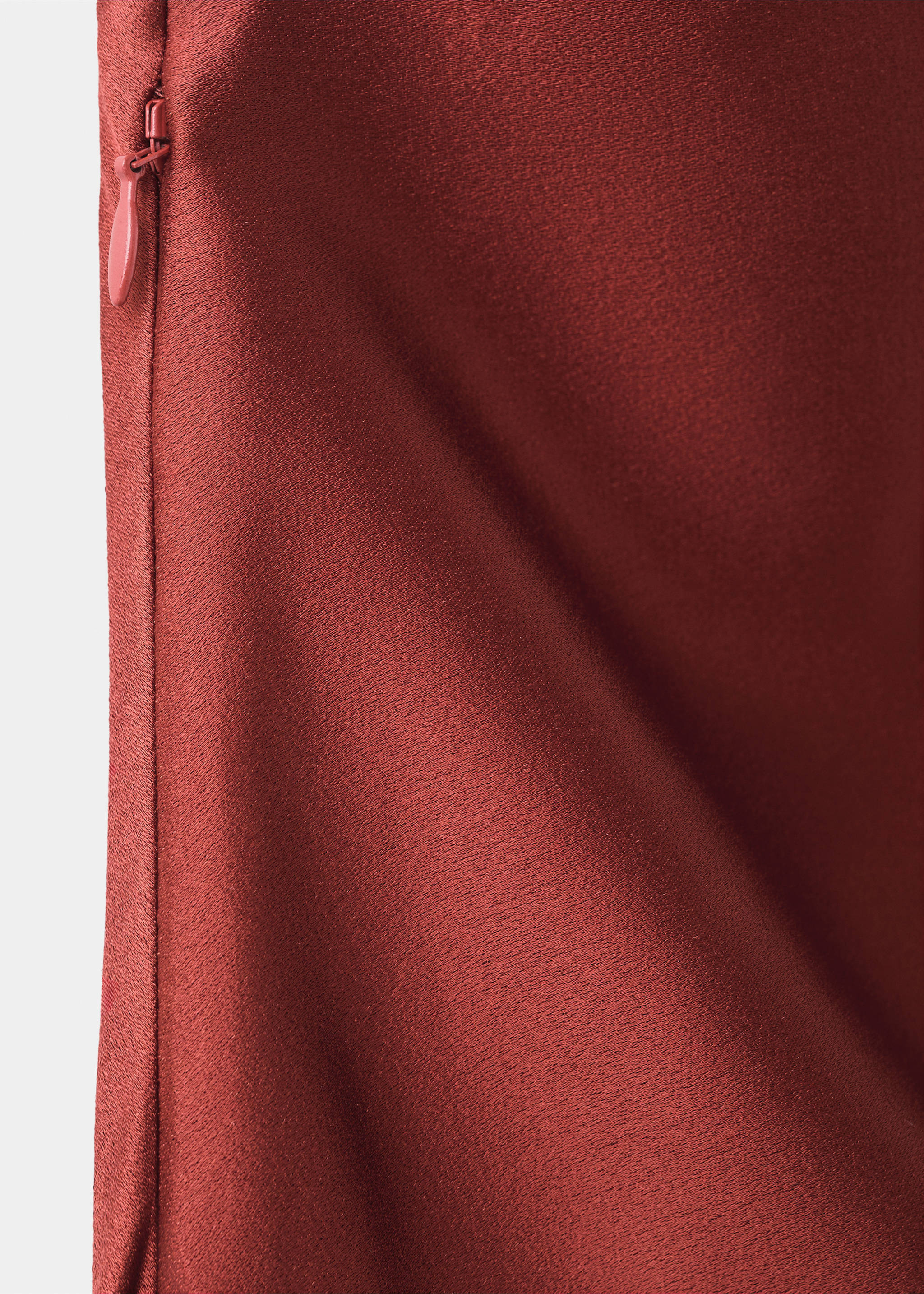 Robe asymétrique col nœud - Détail de l'article 0, Orange brûlé. Ref: 27016002-00.