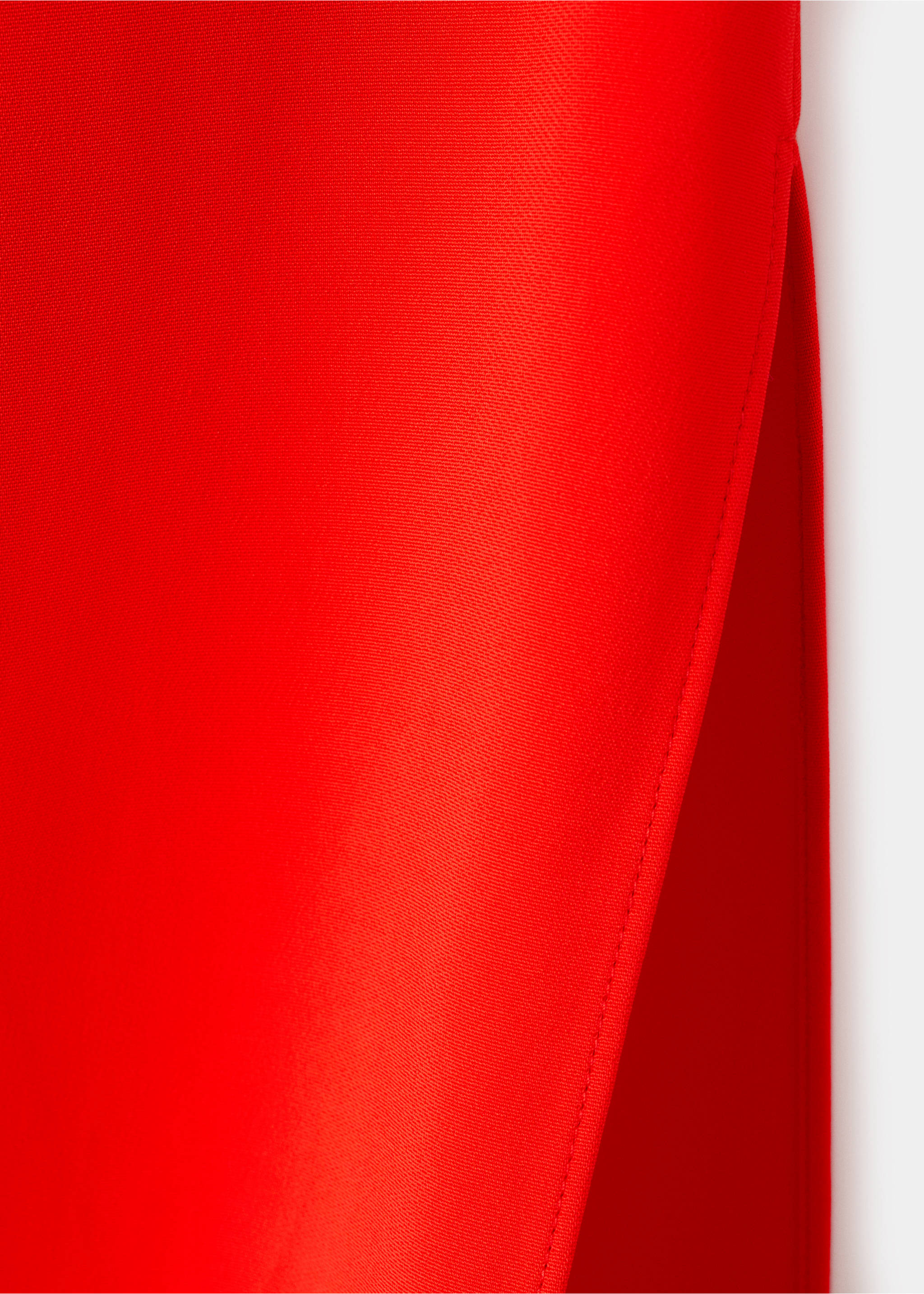 Vestido largo escote asimétrico - Detalle del artículo 0, Rojo. Ref: 27016003-00.