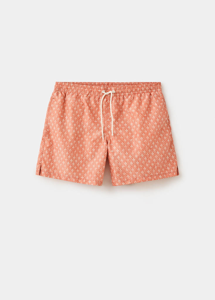Floral print swimsuit — Salmon