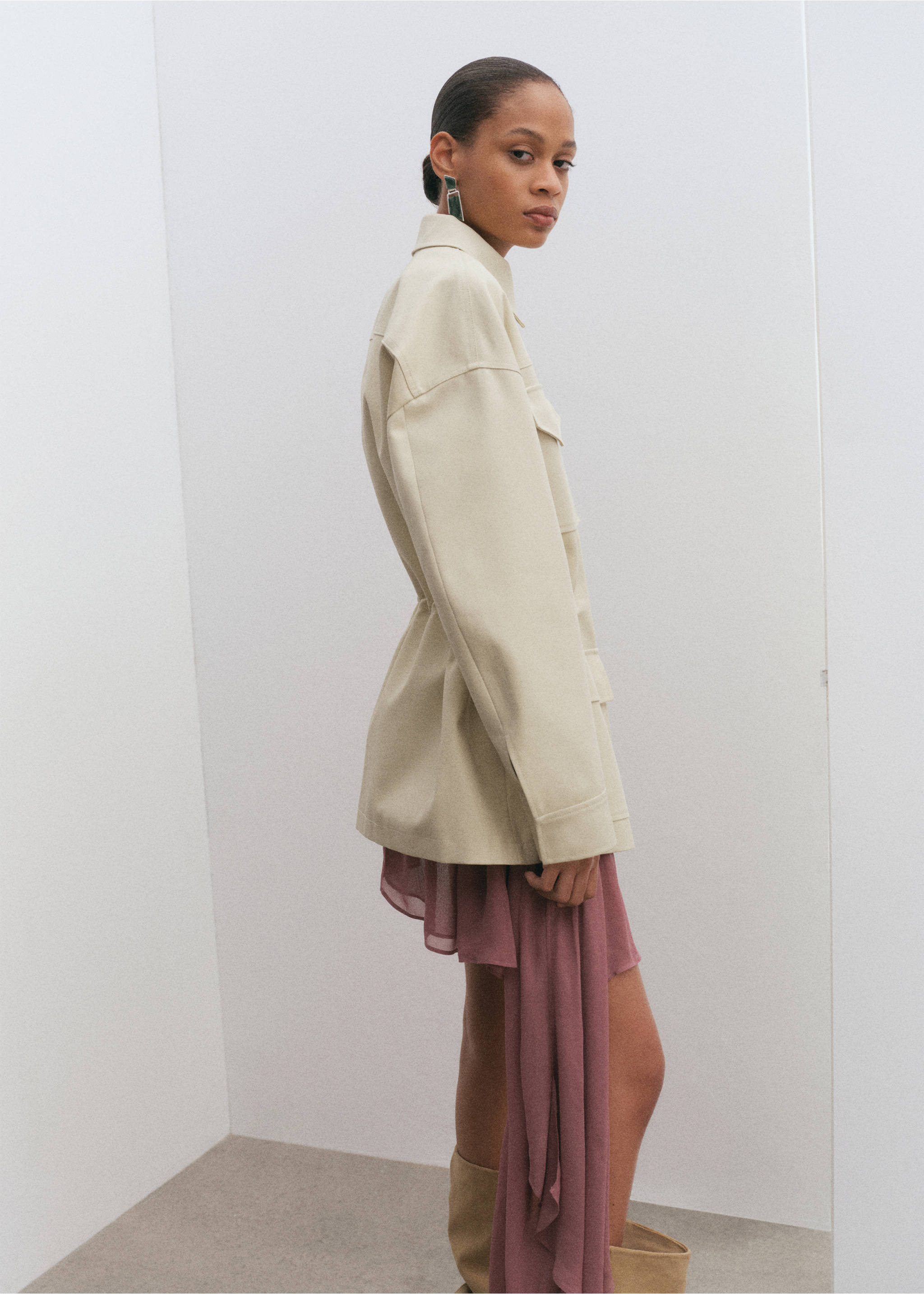 Semiprecious stone earrings - Details of the article 9, Silver. Ref: 27016006-00.