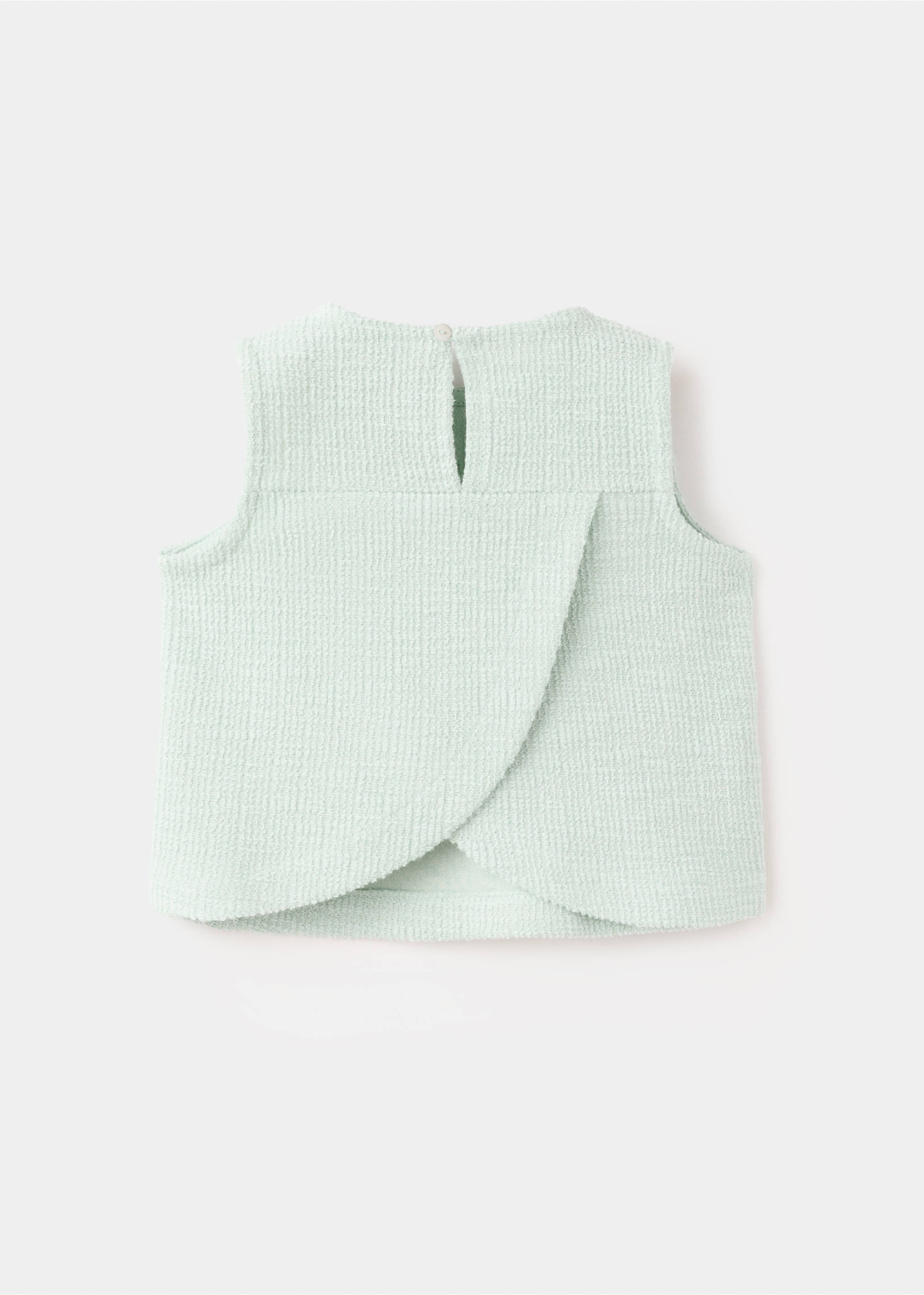 Top punto tirantes - Reverso del artículo, Verde agua. Ref: 27016343-00.