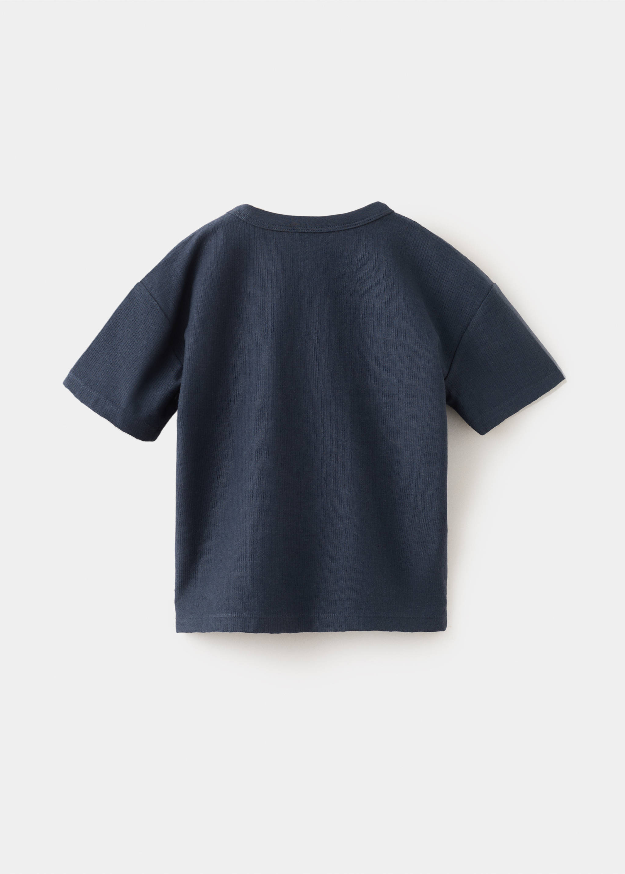 Pocket cotton T-shirt - Reverse of the article, Navy. Ref: 27016345-00.