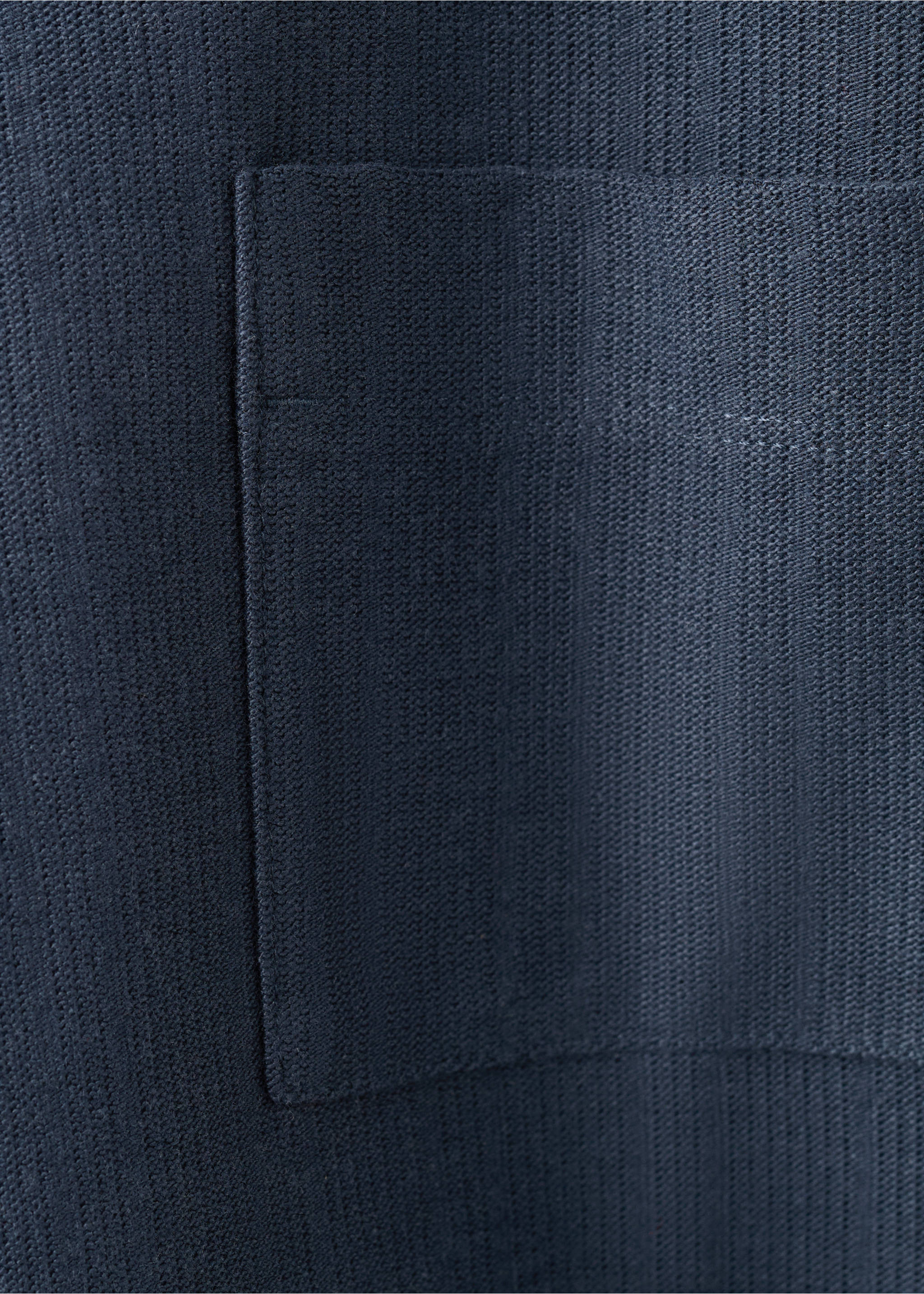 Pocket cotton T-shirt - Details of the article 0, Navy. Ref: 27016345-00.
