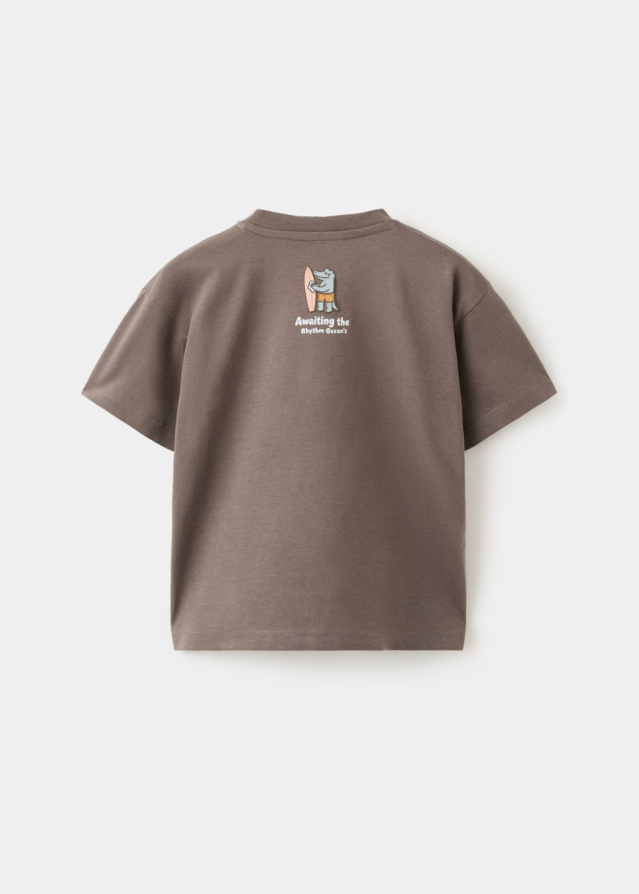 Tricou cu imprimeu în relief - Spatele articolului