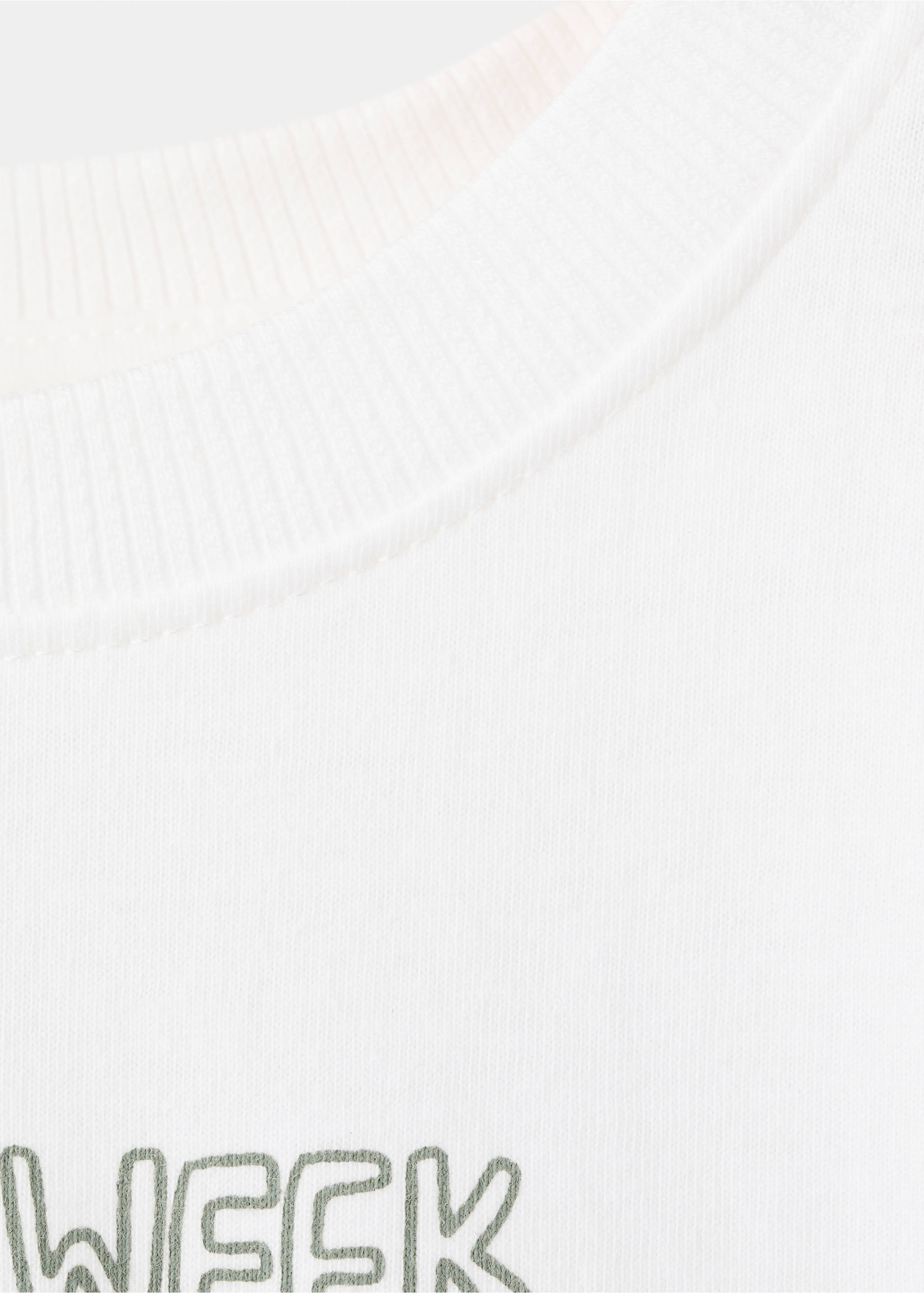 Samarreta cotó estampada - Detall de l'article 8, Blanc. Ref: 27016349-00.