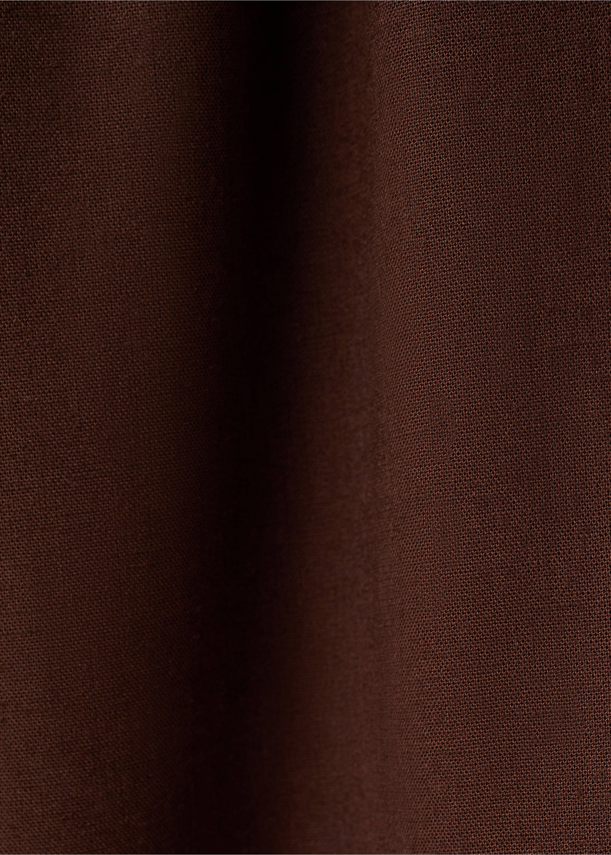 سروال مستقيم من مزيج الكتان - تفاصيل المنتج 0, بني. Ref: 27016350-00.