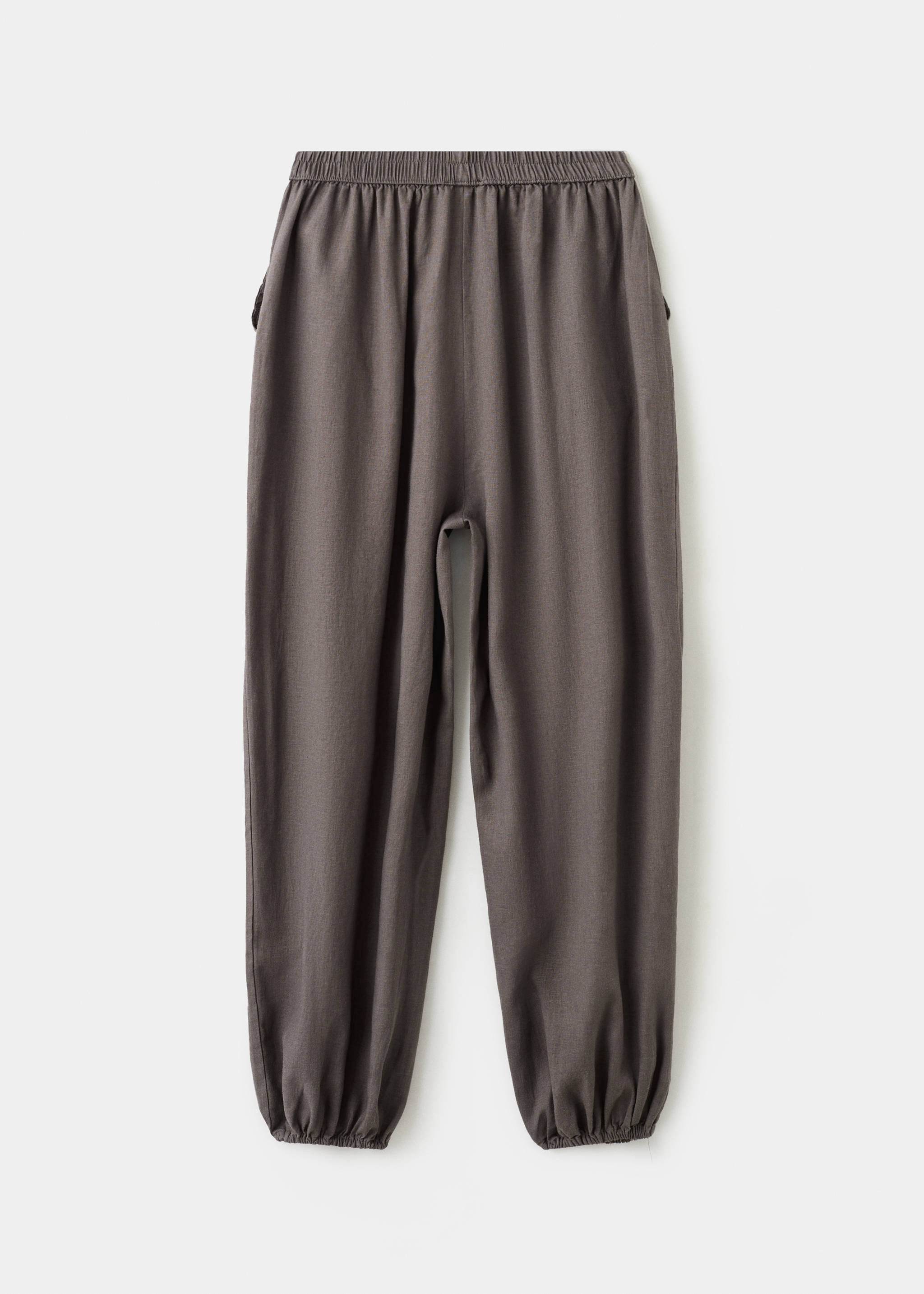 Linen-blend balloon trousers - Reverse of the article