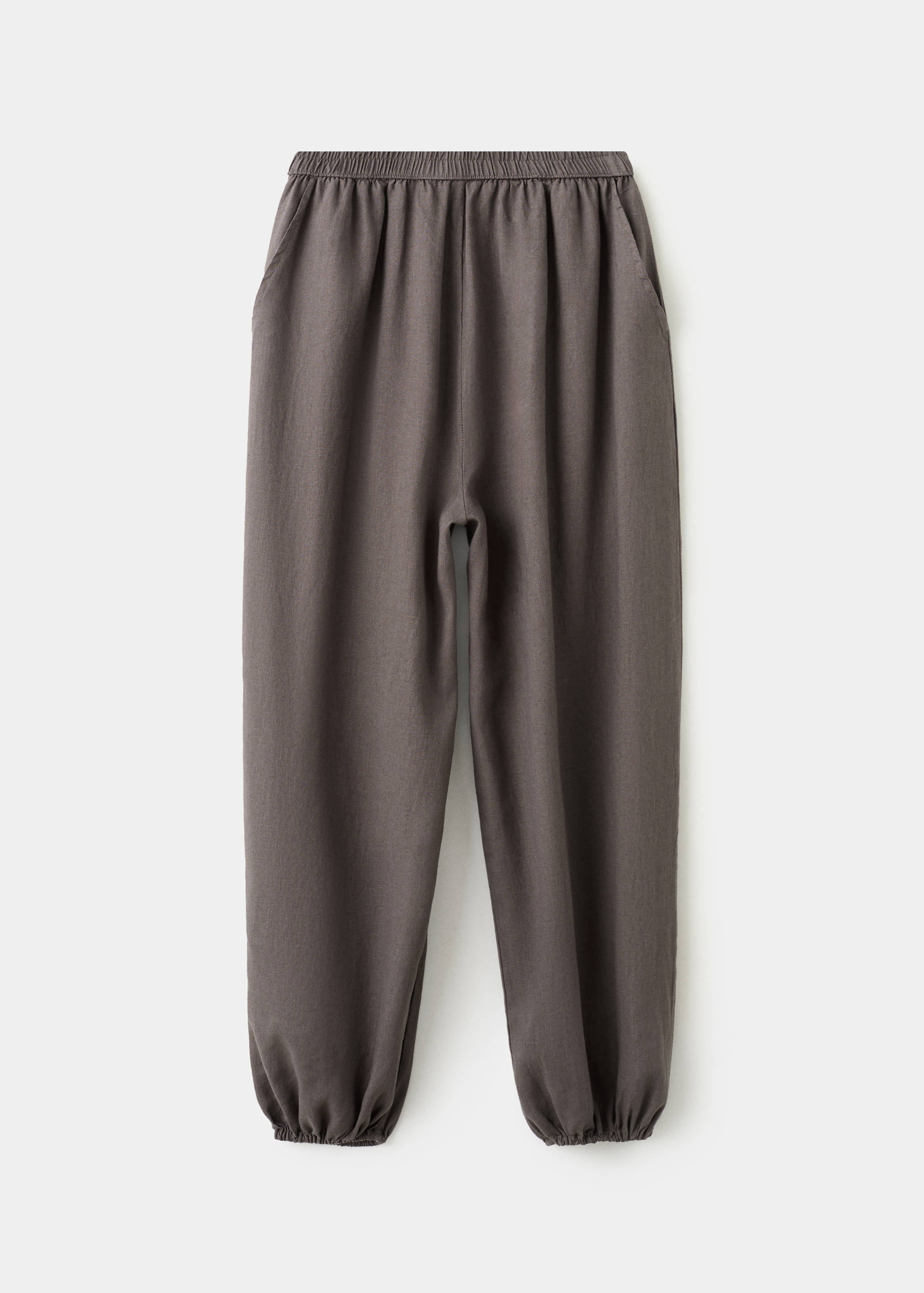 Linen-blend balloon trousers - Article without model