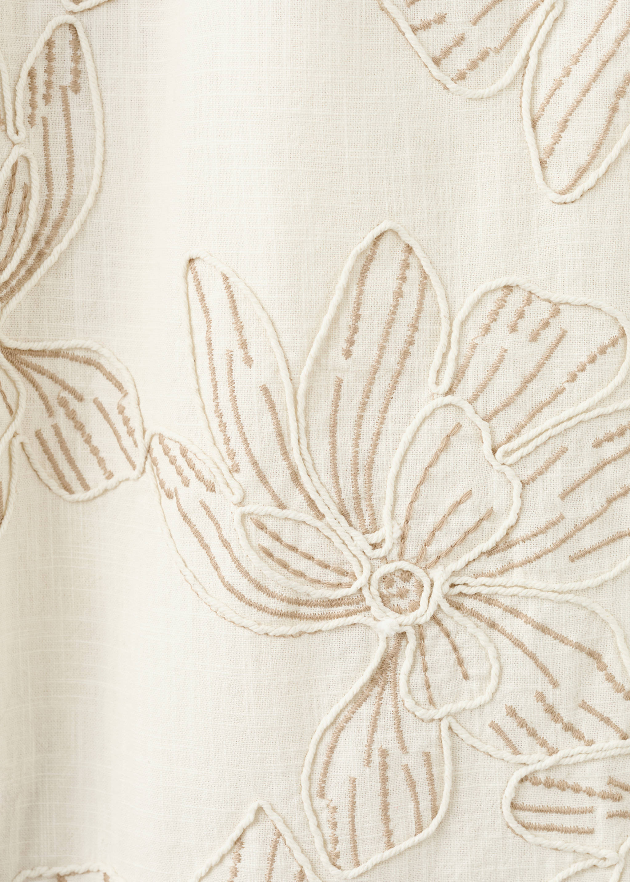 Pantalons cotó brodat flors - Detall de l'article 8