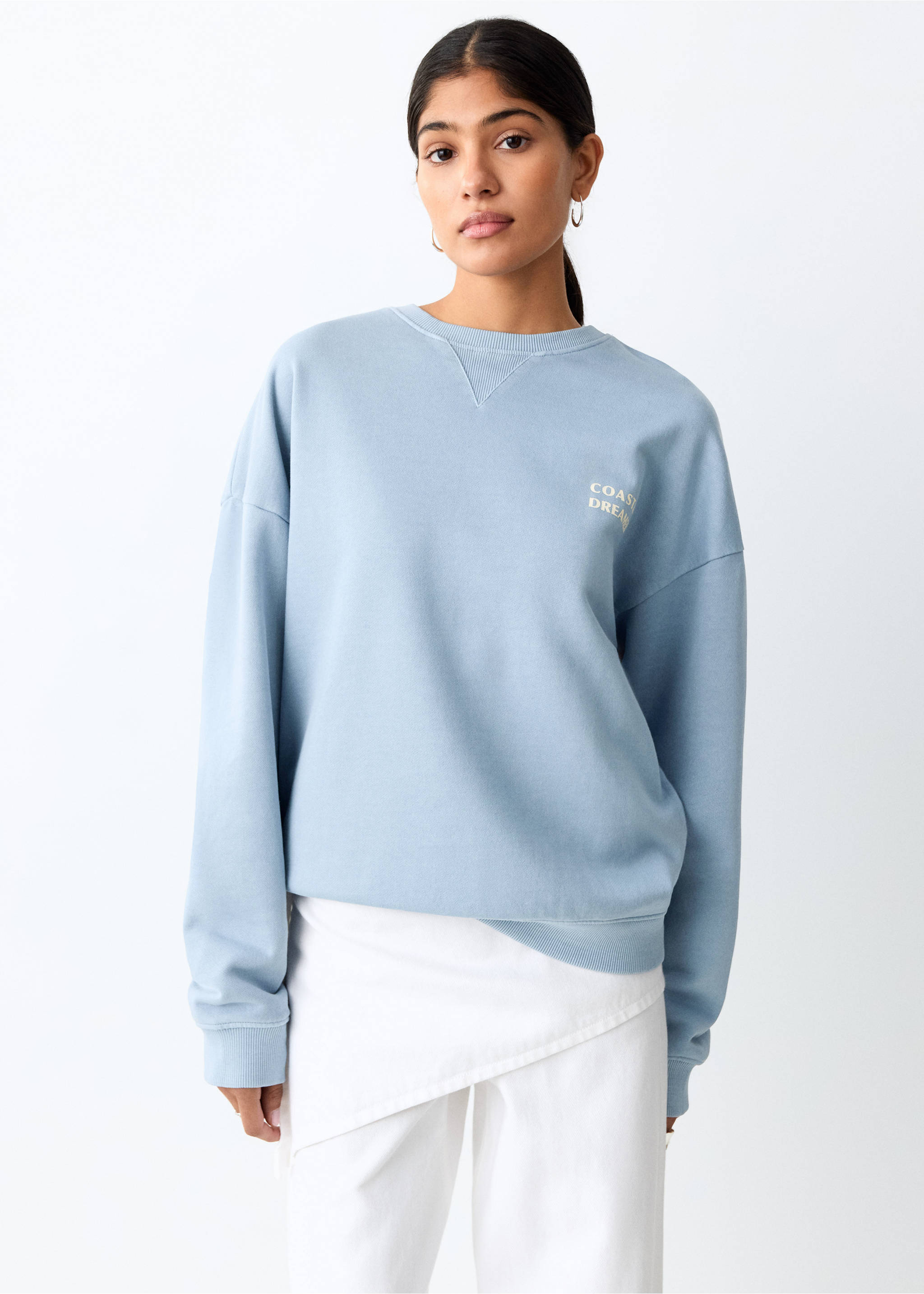 سترة من القطن مطبوعة - رؤية وسط, أزرق. Ref: 27016358-00.