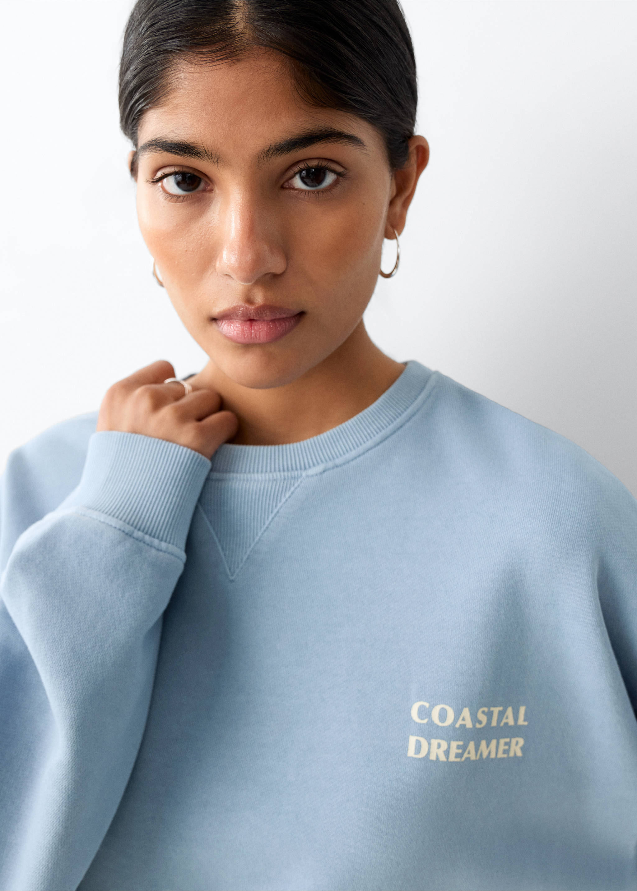 سترة من القطن مطبوعة - تفاصيل المنتج 1, أزرق. Ref: 27016358-00.