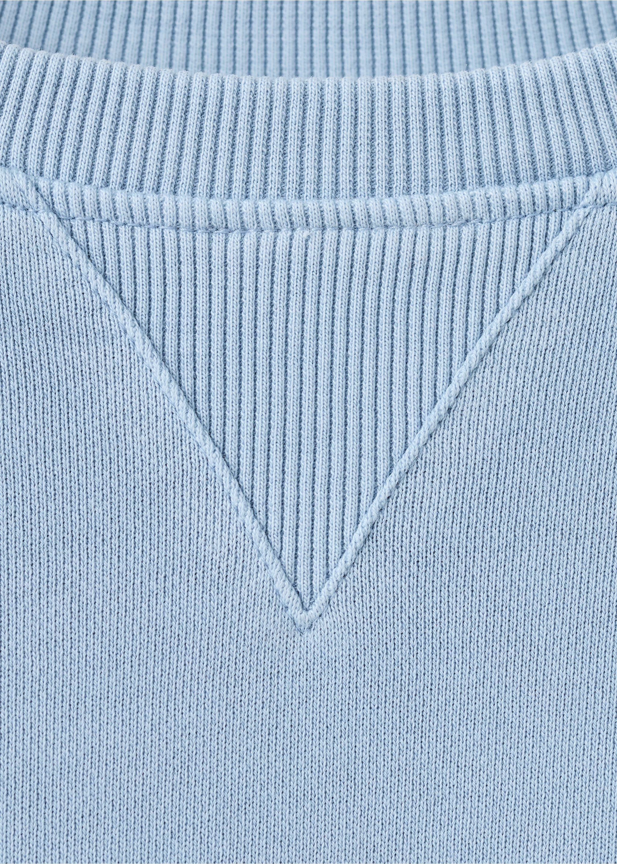 Принтованный свитшот из хлопка - Деталь изделия 8, Синий. Ref: 27016358-00.