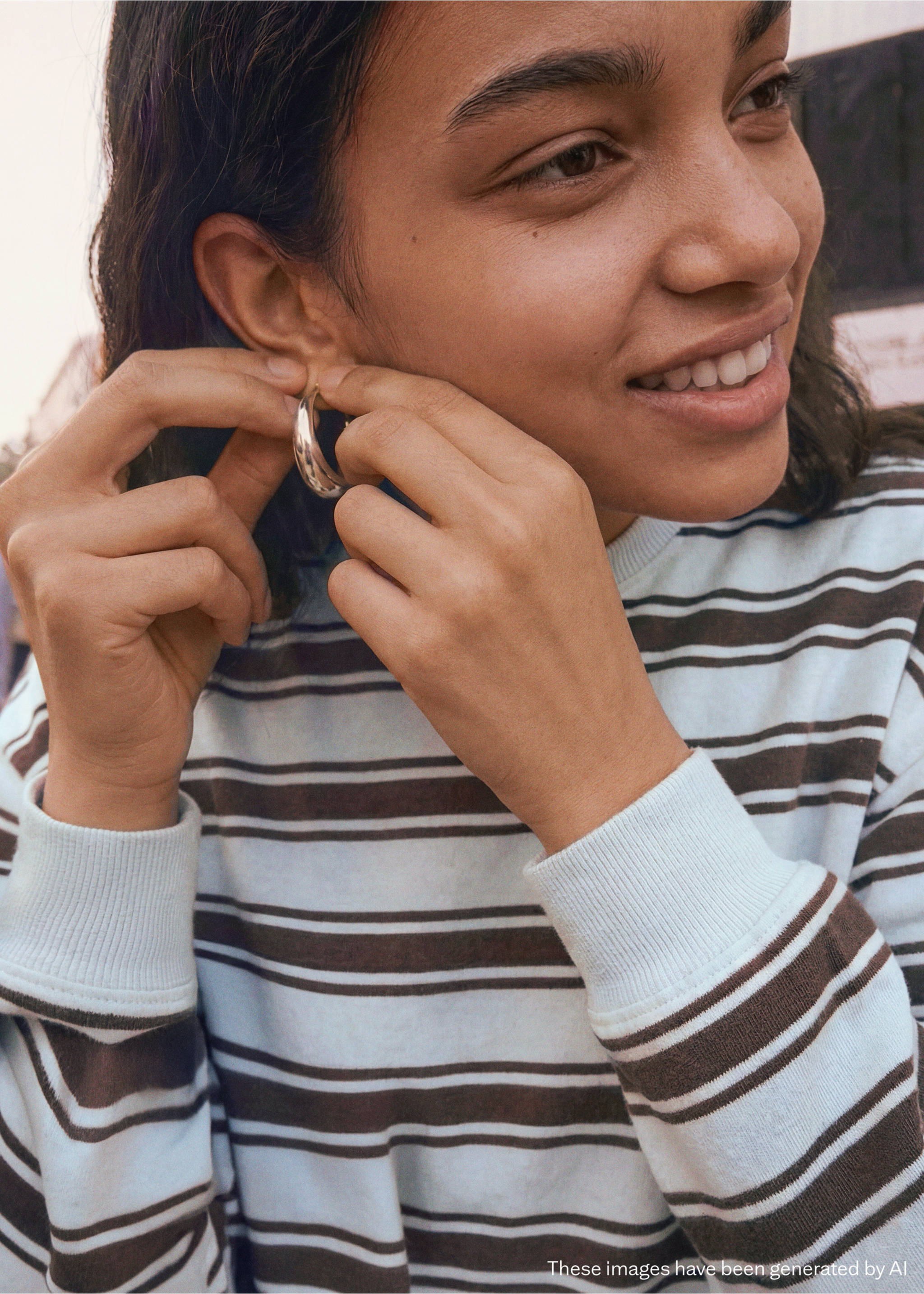 سويت شيرت مخطط لونين - تفاصيل المنتج 1, أزرق. Ref: 27016359-00.