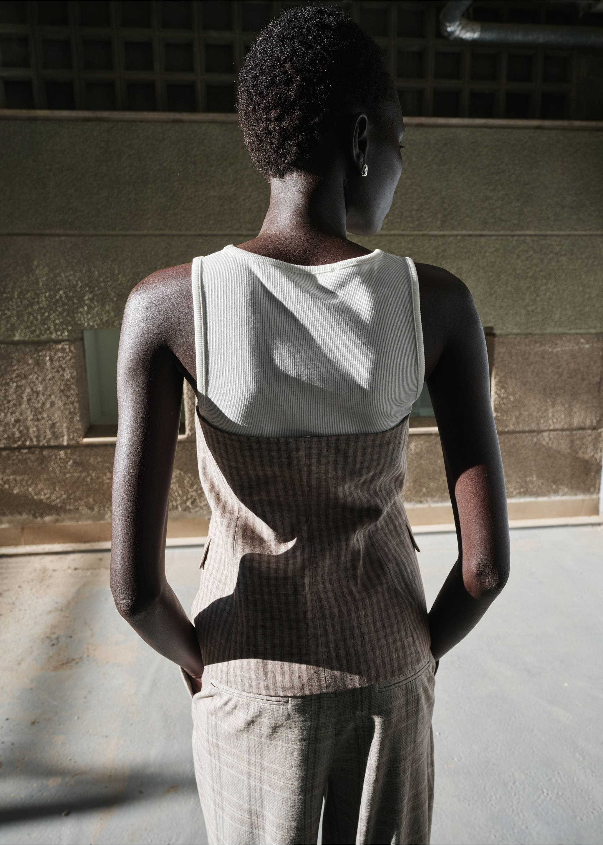 Top palabra de honor botones - Reverso del artículo, Gris claro/pastel. Ref: 27016362-00.