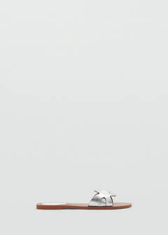 Leather straps sandals — Silver 1