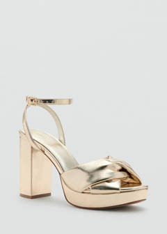 Knot metallic sandals — Gold 2