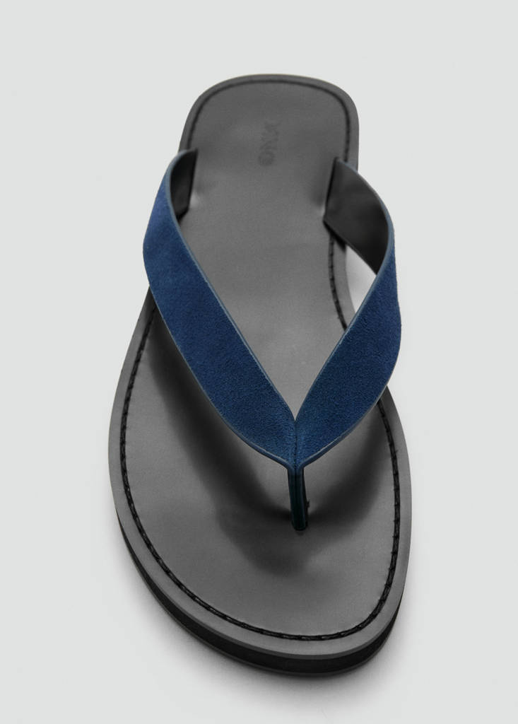 Leather straps sandals — Blue