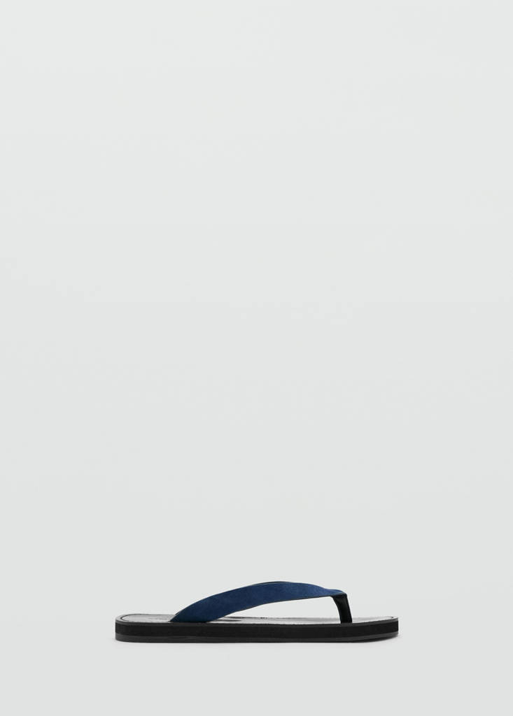 Leather straps sandals — Blue