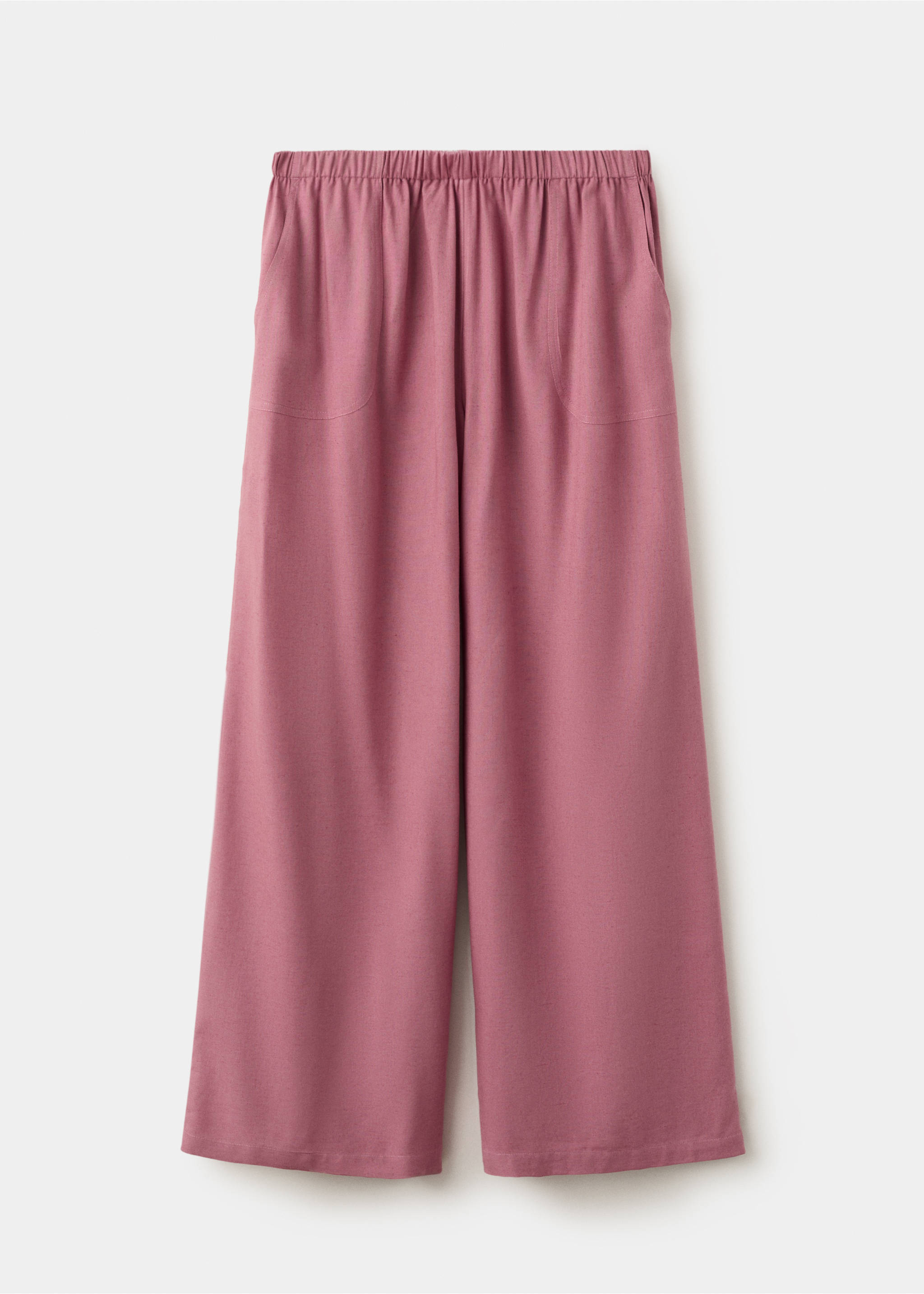 Gerade Leinenhose - Artikel ohne Model, Pastellrosa. Ref: 27016720-00.