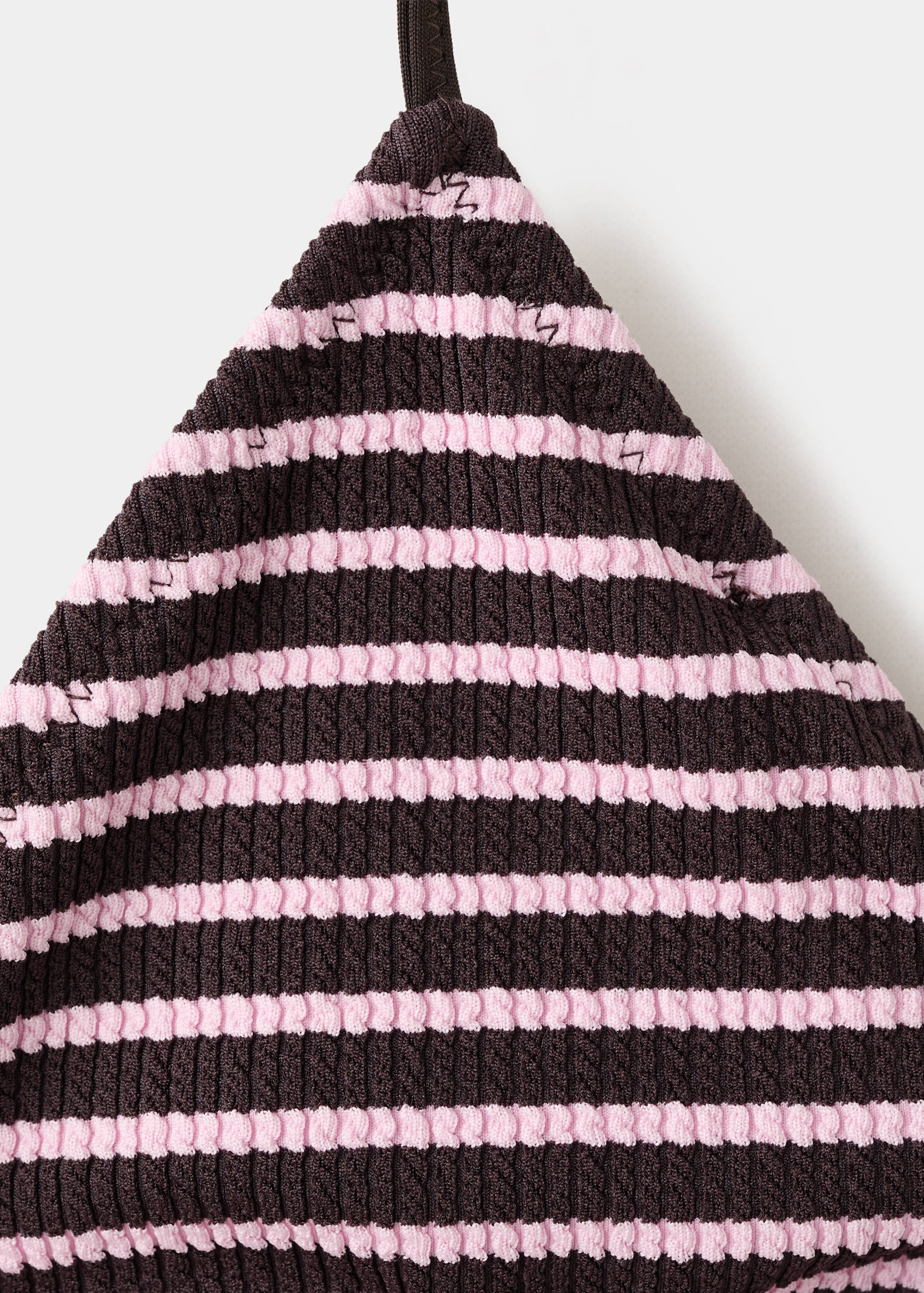 Striped triangle bikini top - Details of the article 8