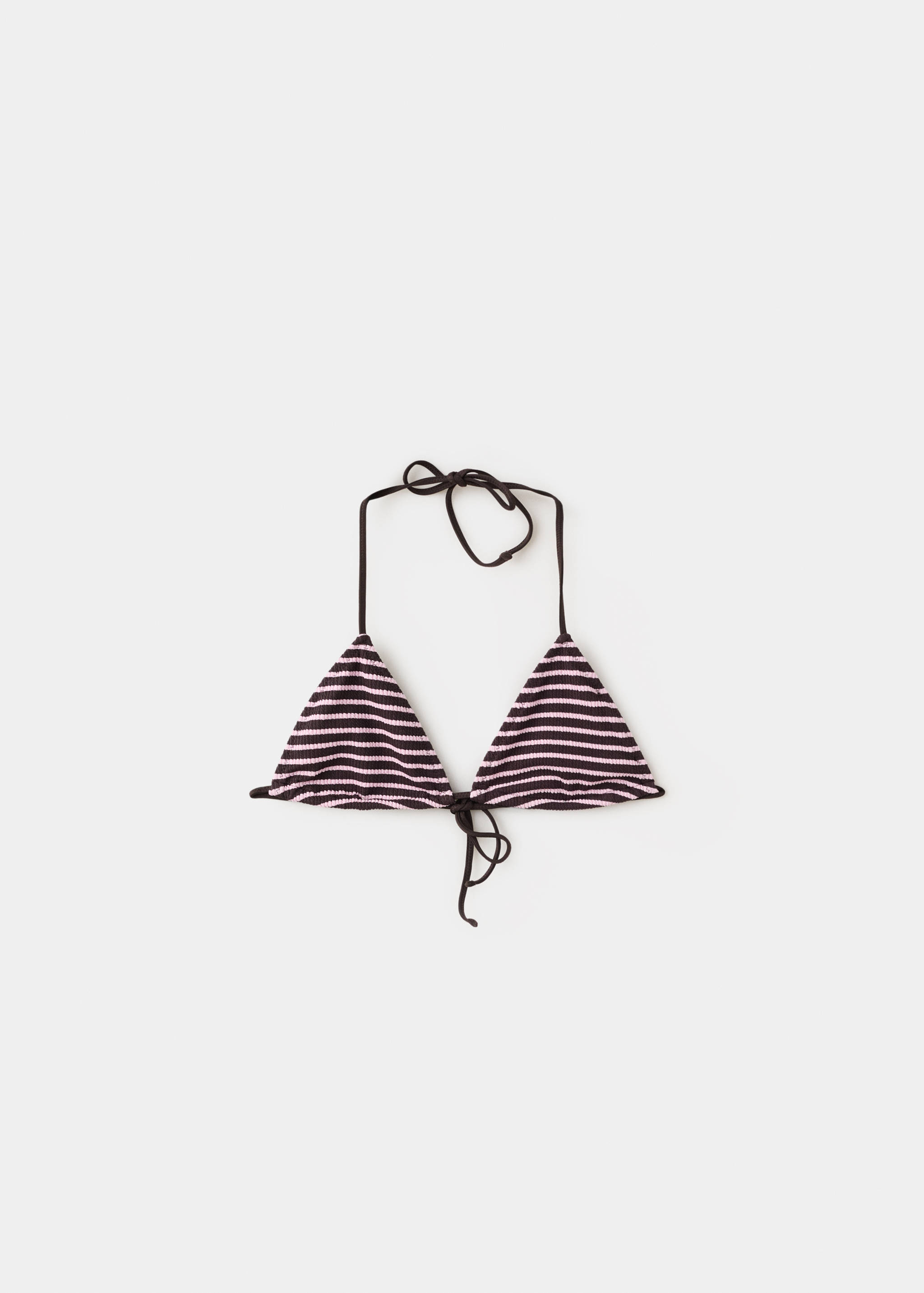 Striped triangle bikini top - Article without model