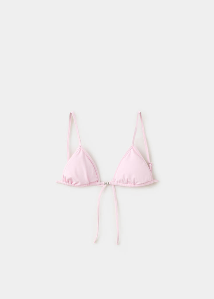 Triangular bikini top — Light Pink