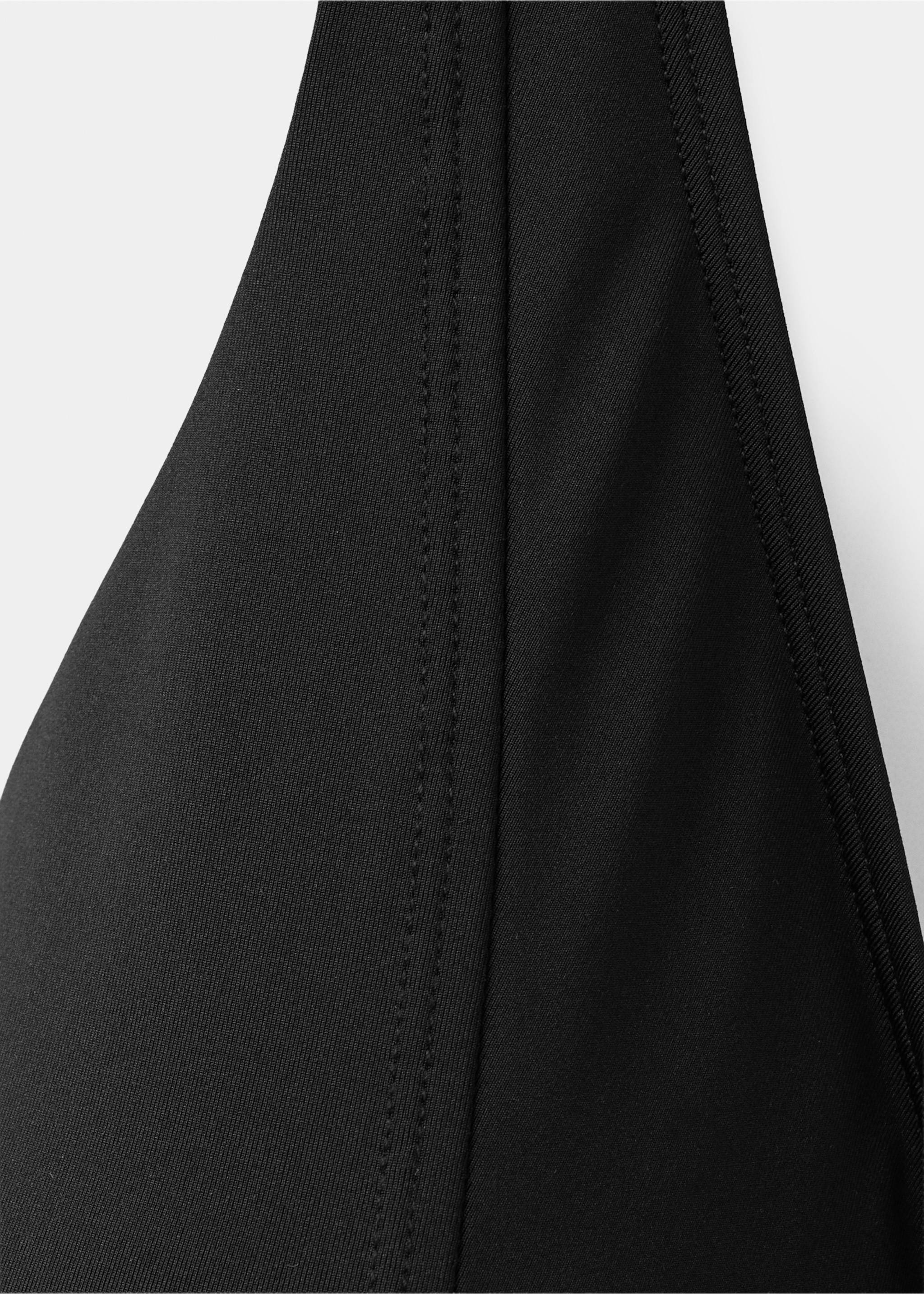 Triangular bikini top - Details of the article 8, Black. Ref: 27016726-00.