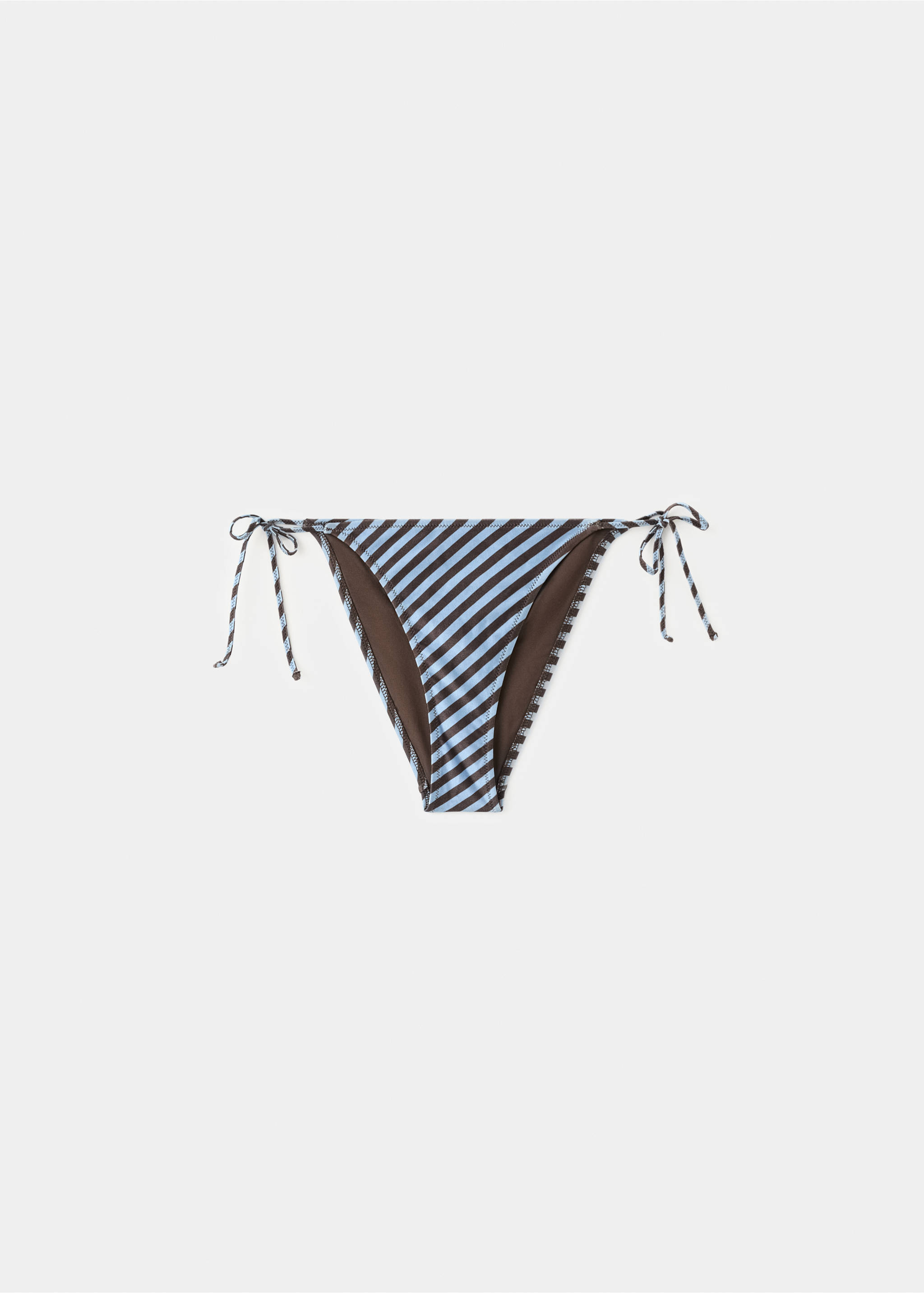 Classic striped bikini bottoms - Article without model, Sky Blue. Ref: 27016727-00.