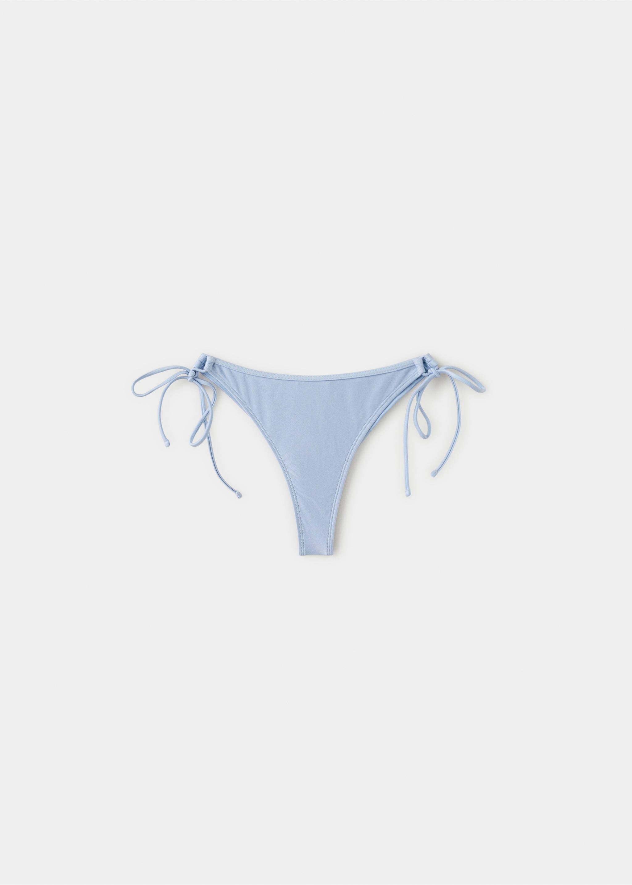 Brazilian satin-effect bikini knickers - Article without model, Sky Blue. Ref: 27016728-00.