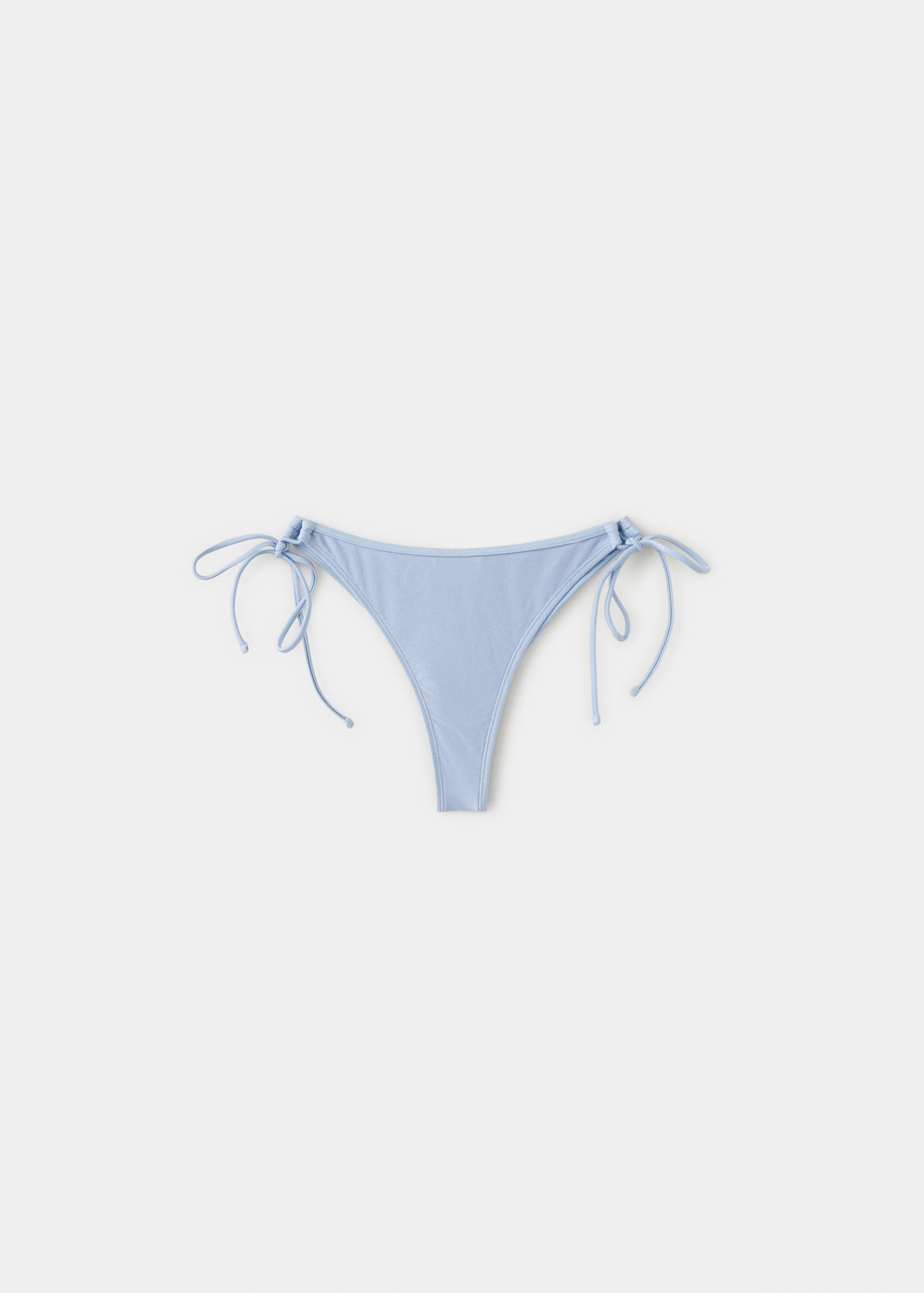 Brazilian satin-effect bikini knickers - Article without model