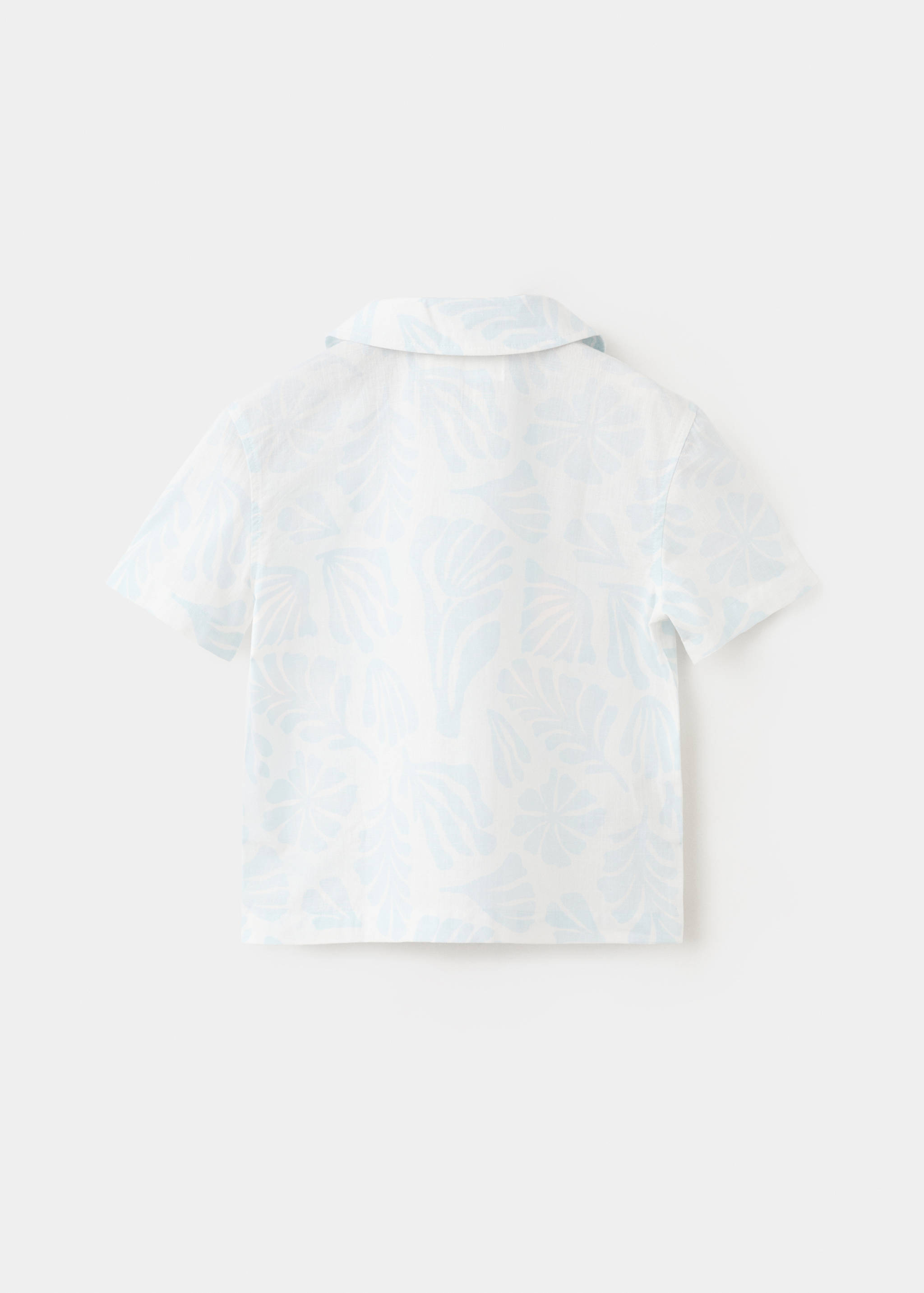 Printed short-sleeved shirt - Reverse of the article