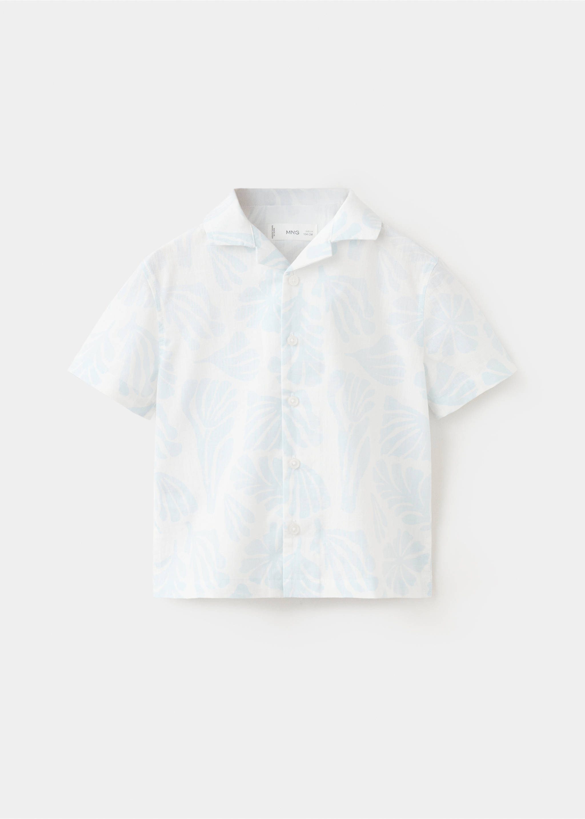 Camisa manga corta estampada - Artículo sin modelo, Blanco. Ref: 27016729-00.
