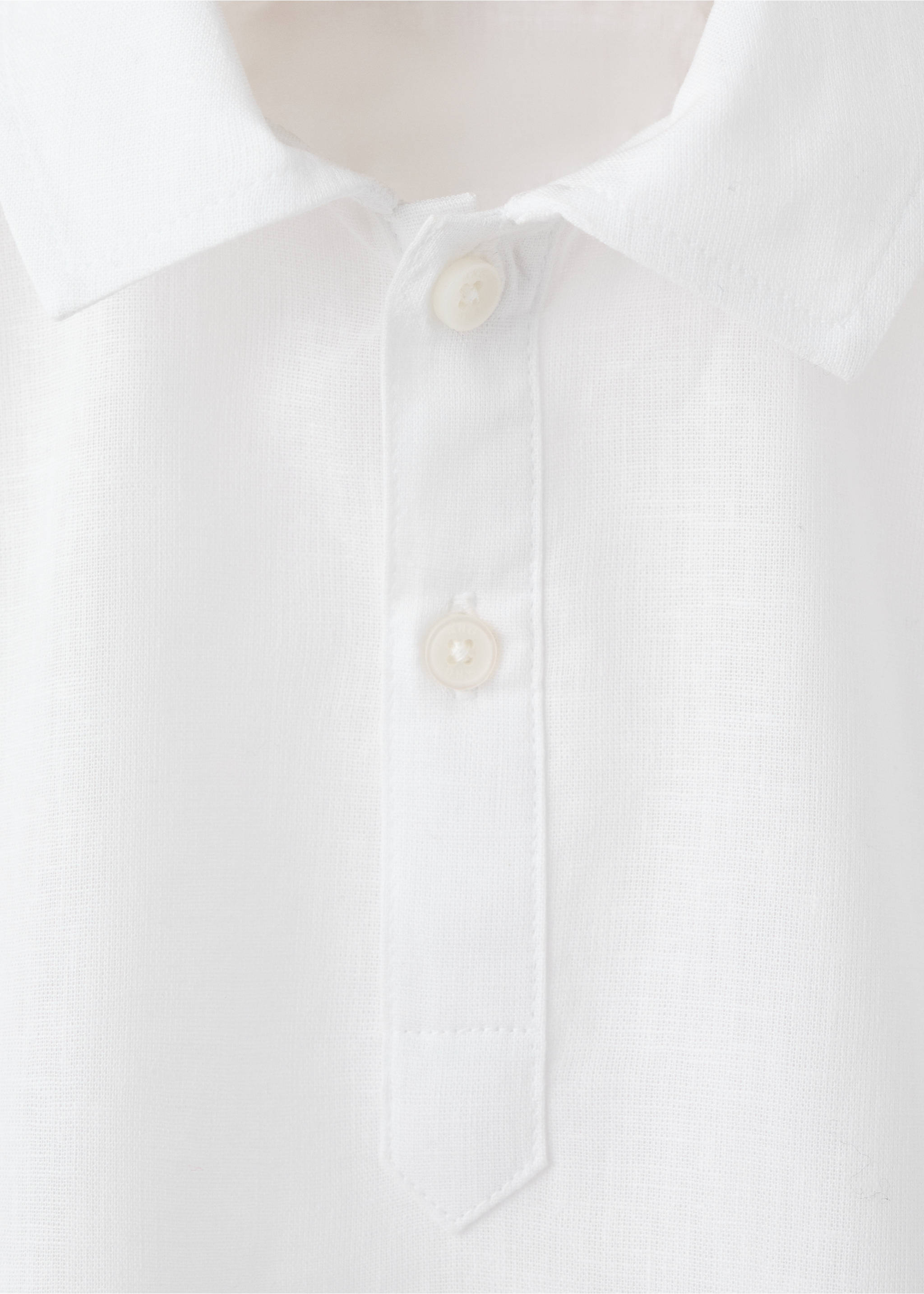 Shirt milos - Details of the article 8, White. Ref: 27016730-00.