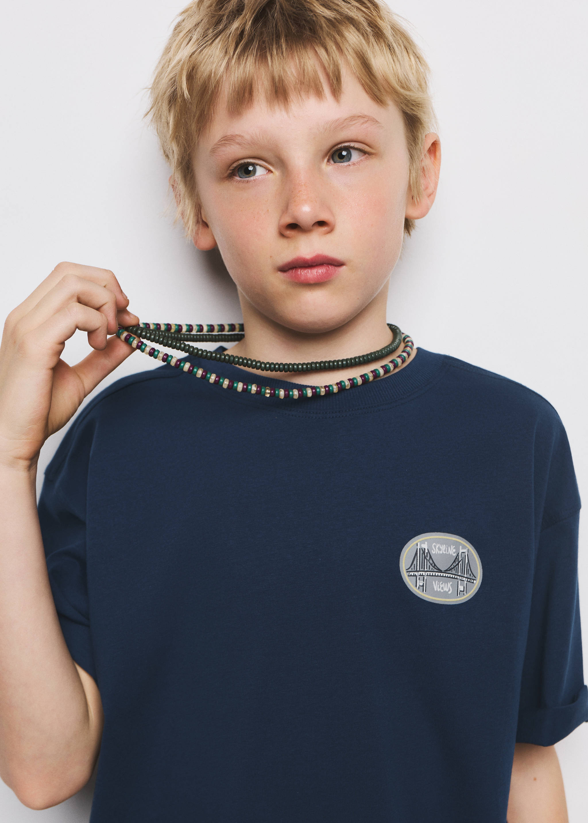 T-shirt with printed patch - Details of the article 1