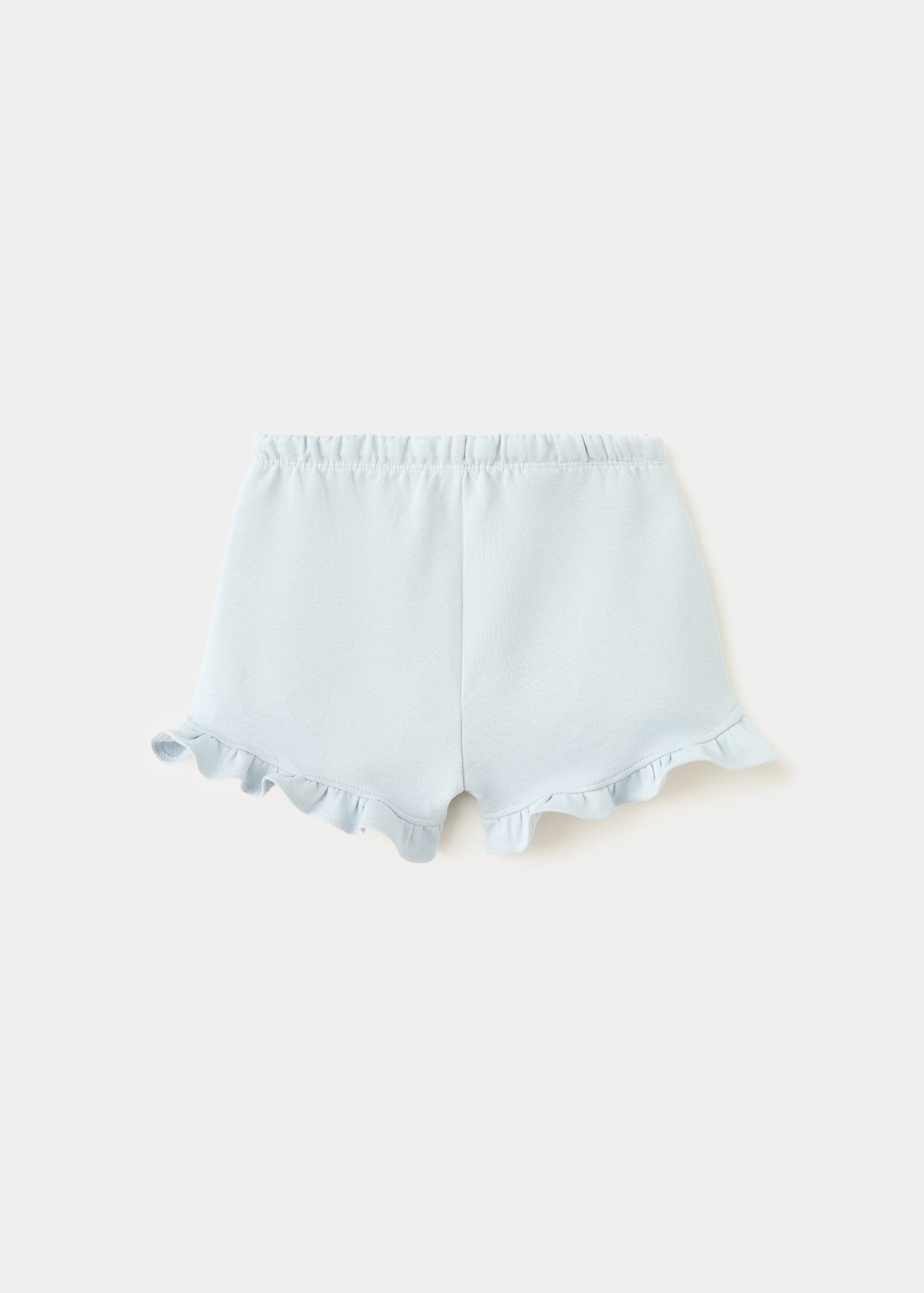 Frilled cotton shorts - Reverse of the article