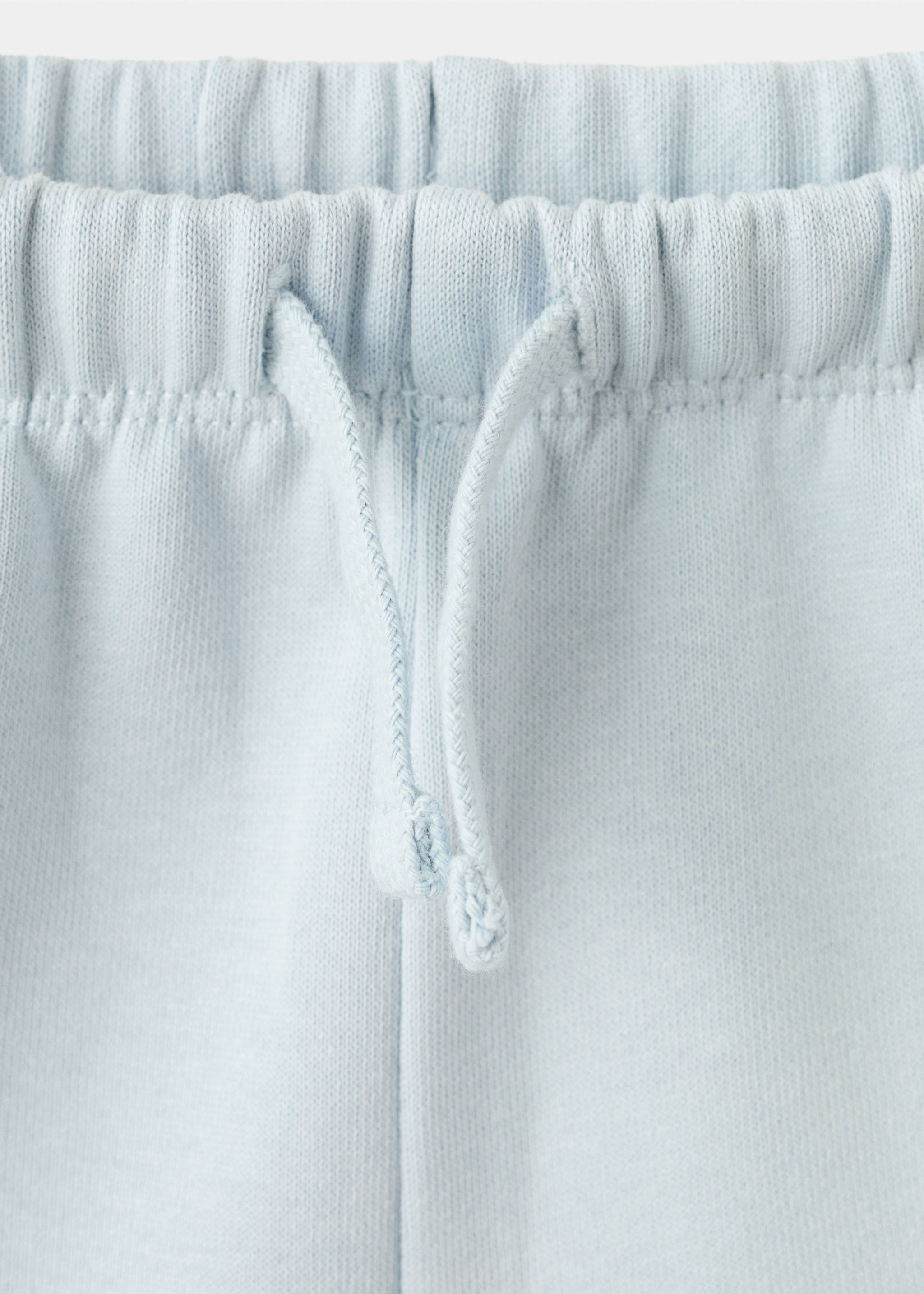 Frilled cotton shorts - Details of the article 8, Sky Blue. Ref: 27016735-00.
