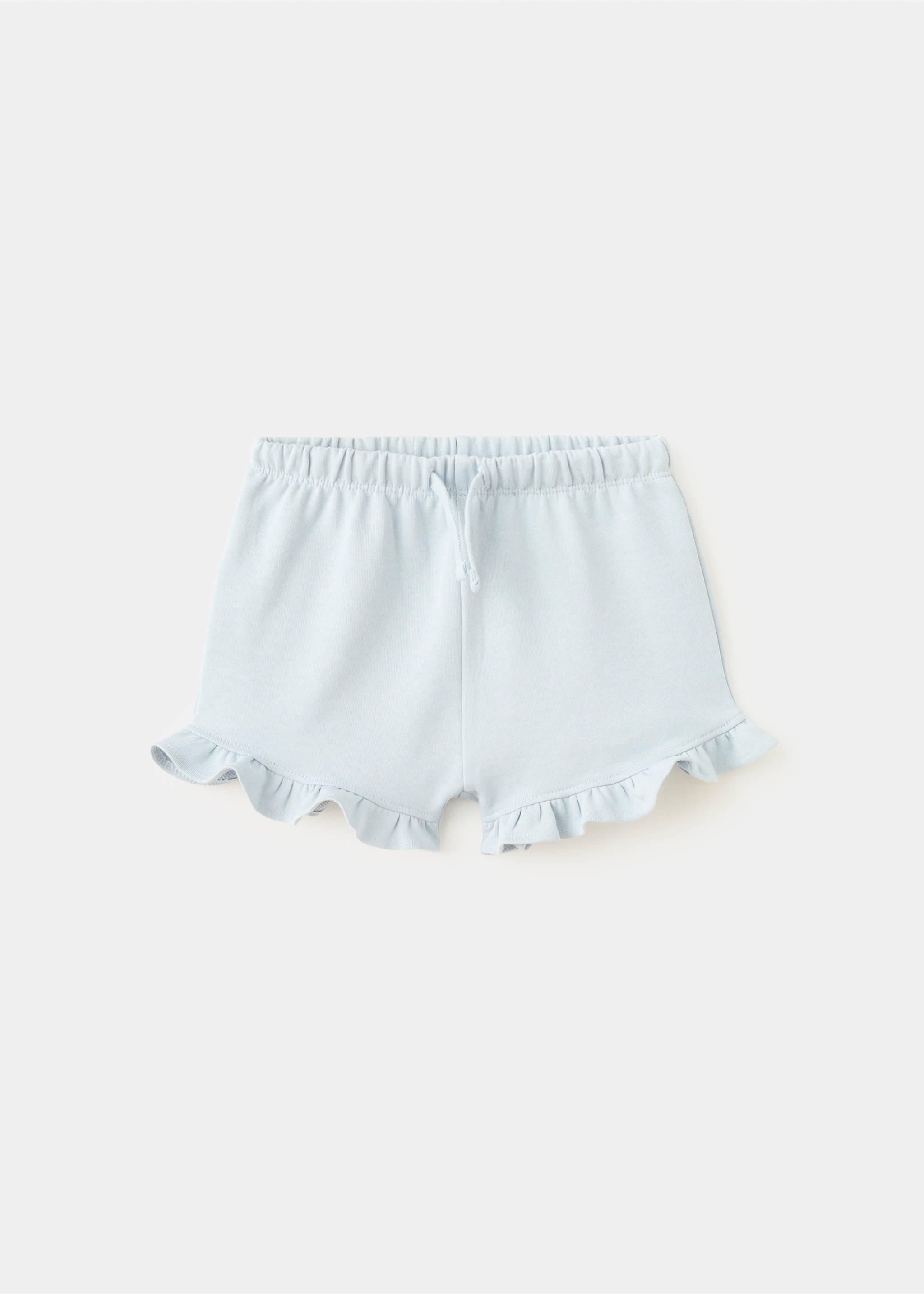 Shorts algodón volantes - Artículo sin modelo, Azul celeste. Ref: 27016735-00.