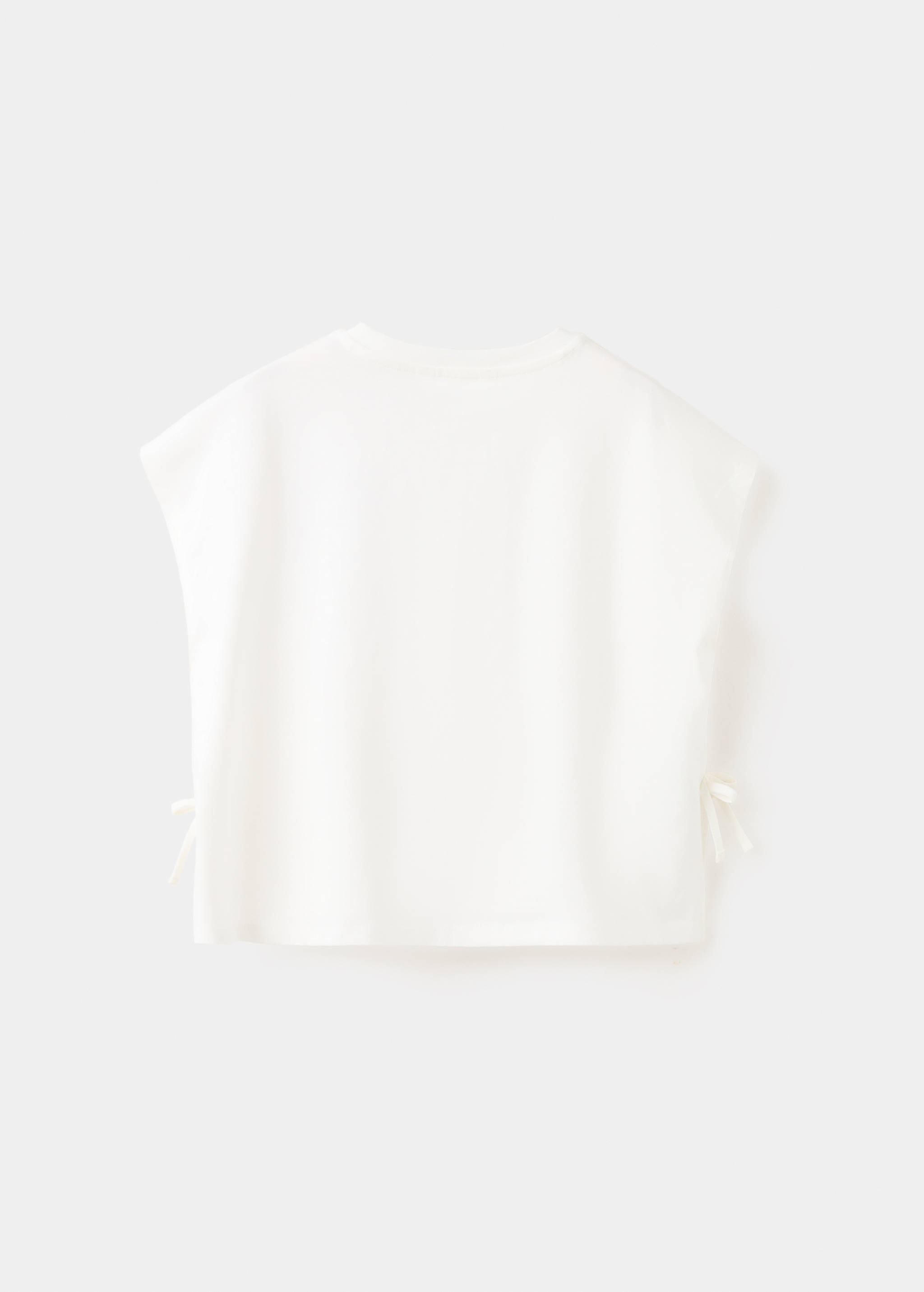 Printed T-shirt with tie details - Reverse of the article