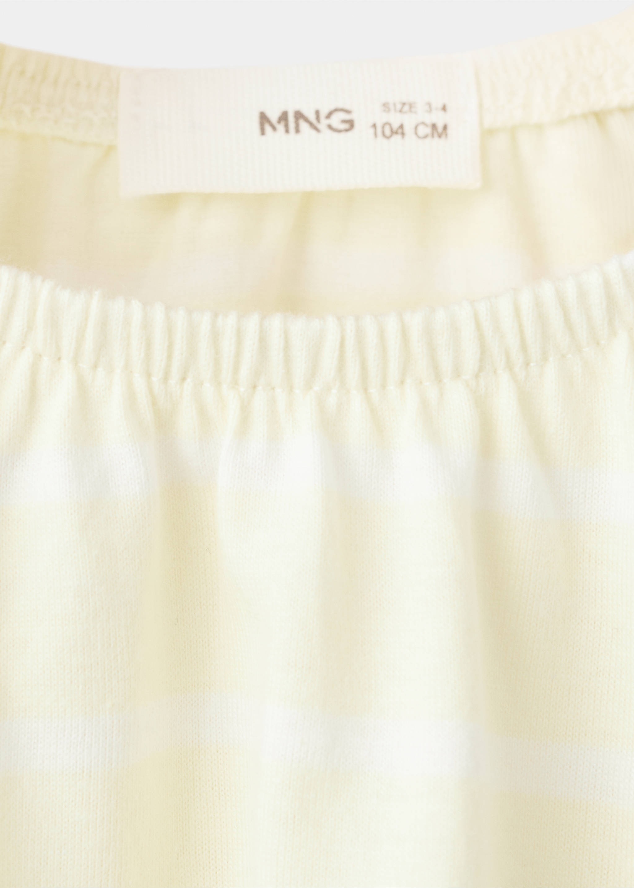Striped cotton T-shirt - Details of the article 8, Pastel Yellow. Ref: 27016738-00.