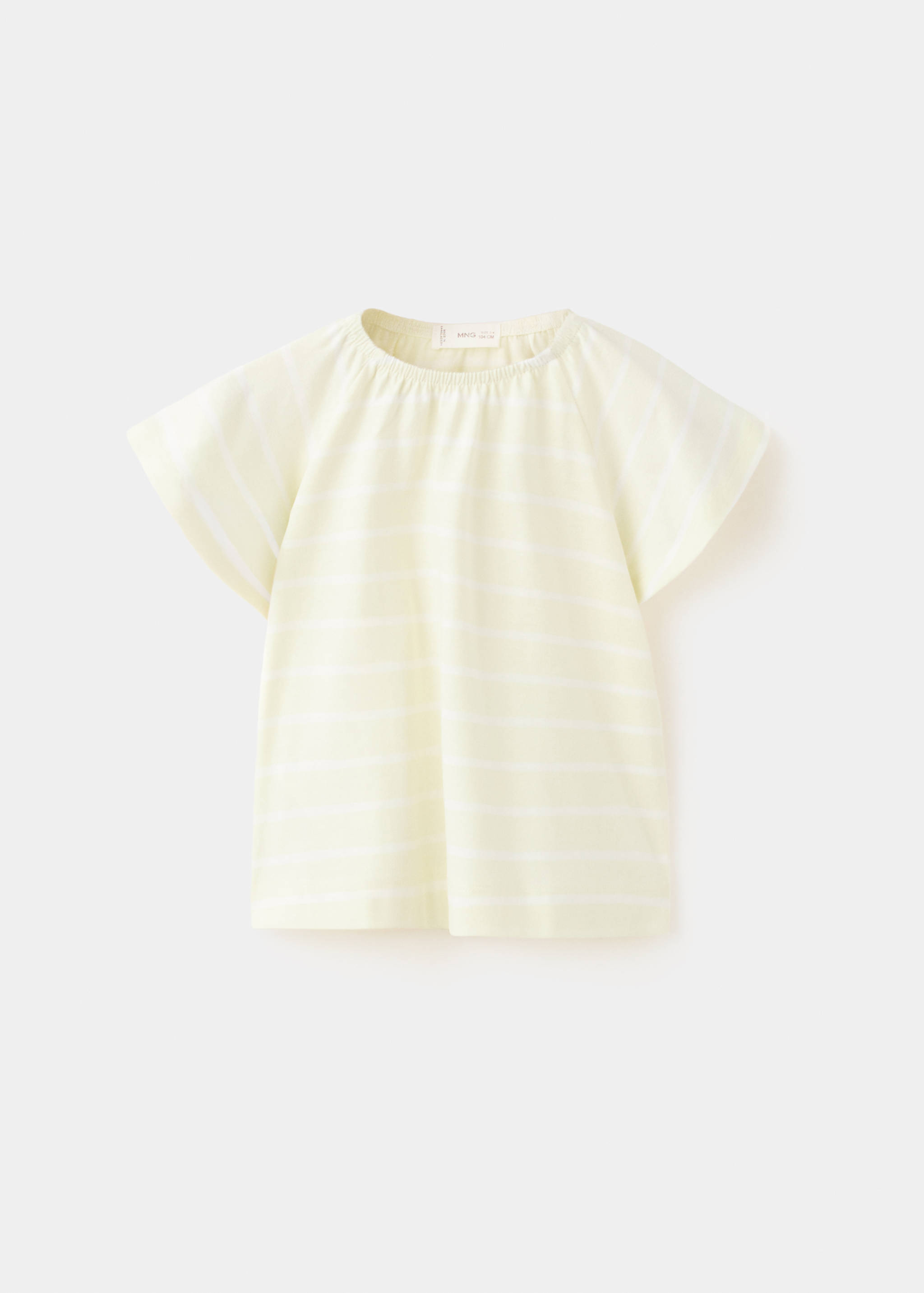 Striped cotton T-shirt - Article without model
