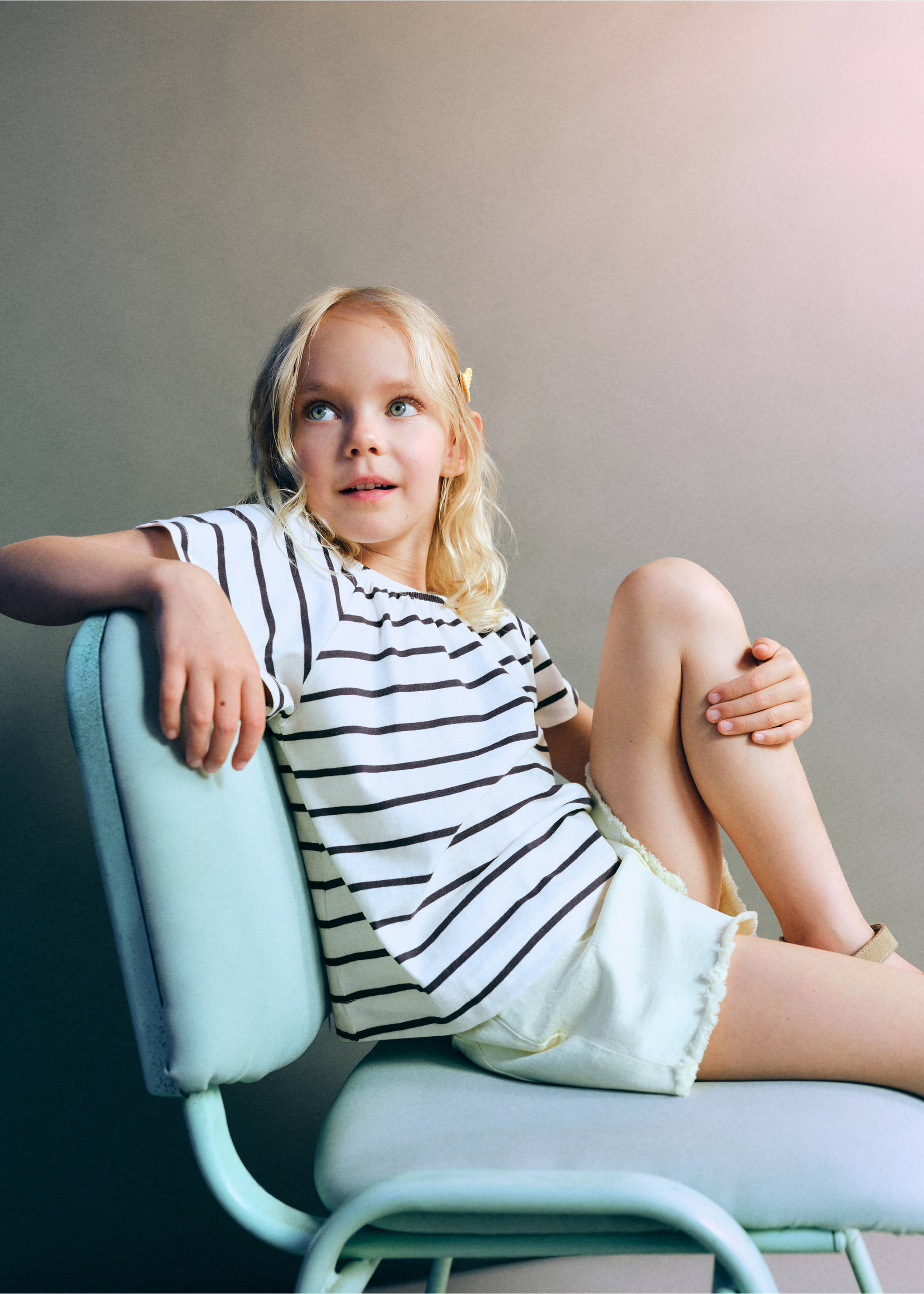 Striped cotton T-shirt - General plane, Navy. Ref: 27016738-00.